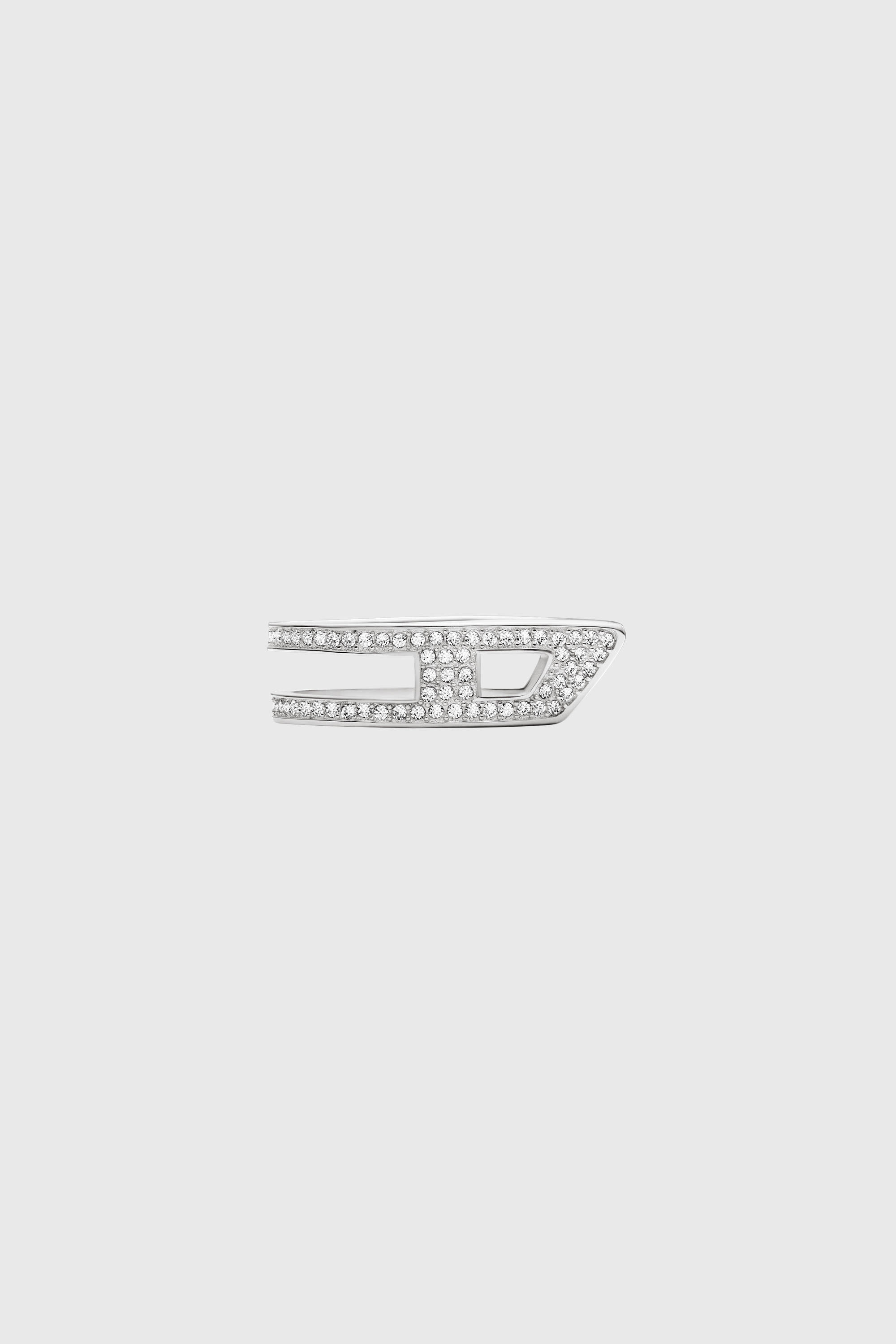 Diesel - DX1740040, Unisex Bandring aus Edelstahl mit Pav&eacute;-Besatz in Silber - 3
