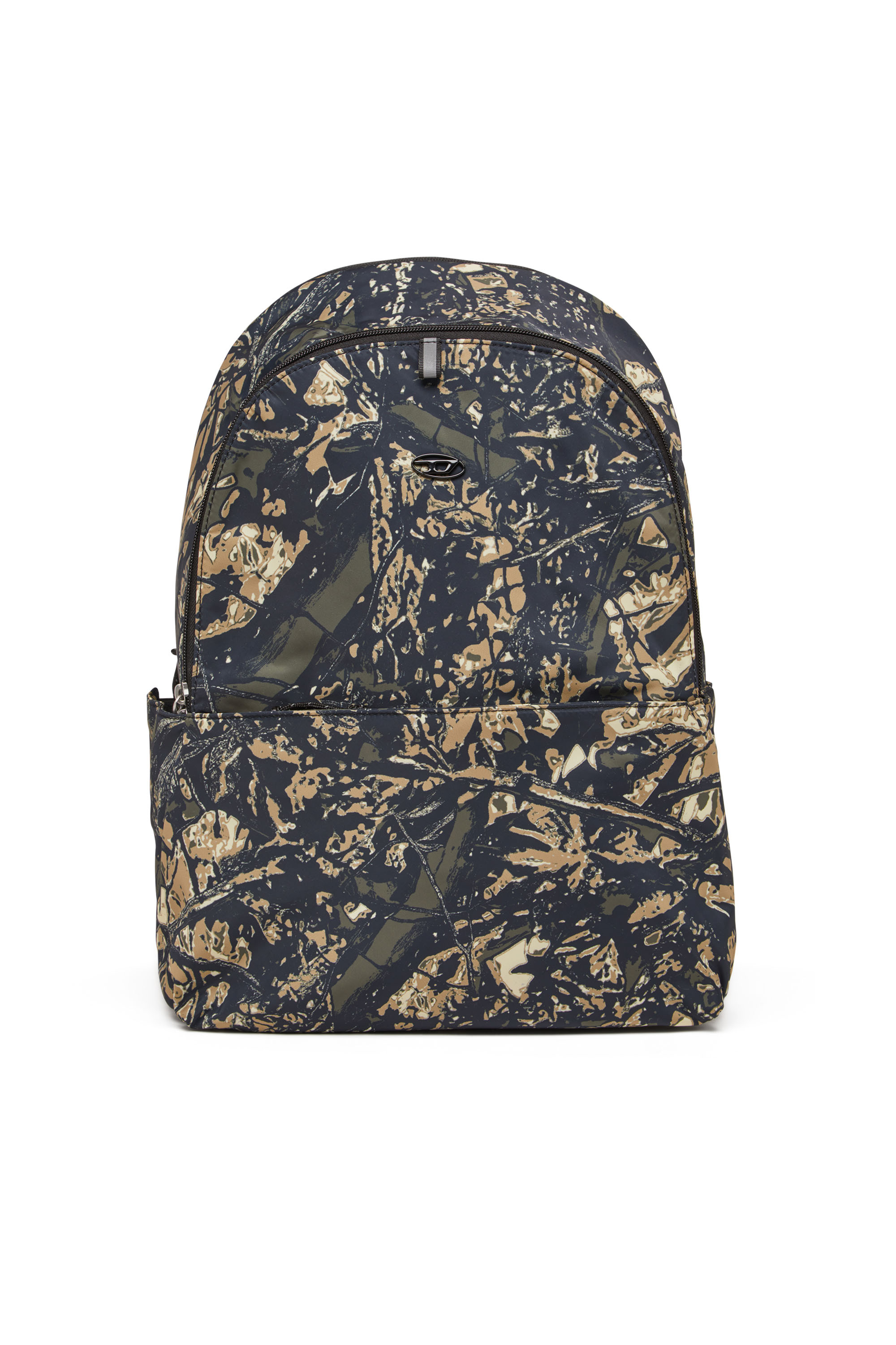 Diesel - D-PACK BACKPACK X, Herren D-Pack-Rucksack aus Camouflage-Print-Stoff in Armeegrün - 1