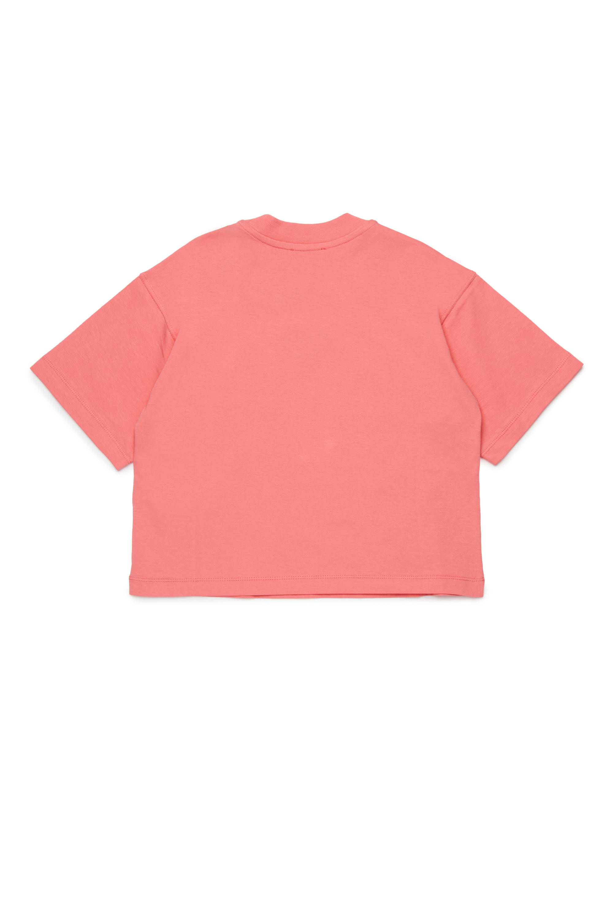Diesel - TIXAN, Damen Baumwoll-T-Shirt mit zentralem Logo in Rosa - 2