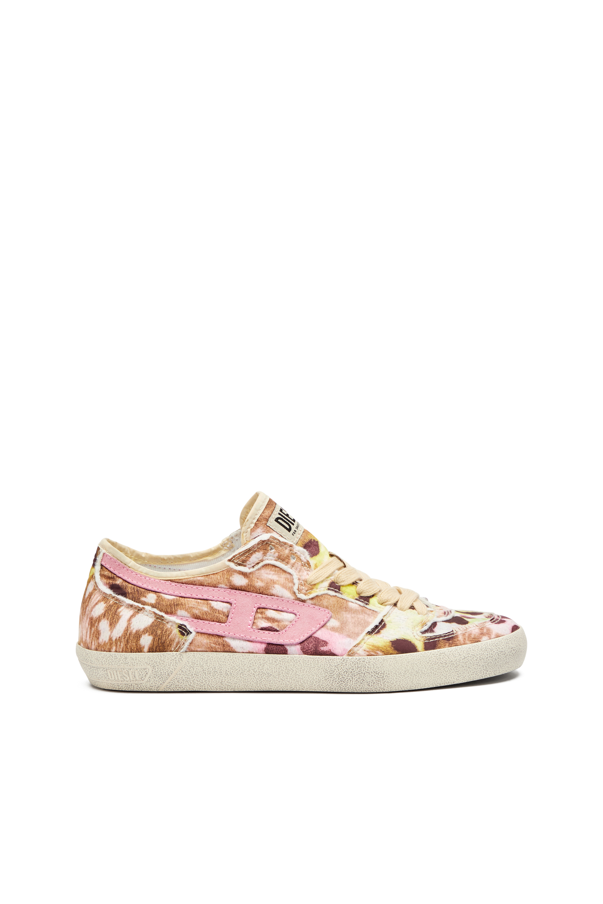 Diesel - S-LEROJI D-1 LOW W, Damen S-Leroji D-Vielgetragene Sneakers aus bedrucktem Nylon in Bunt - 1