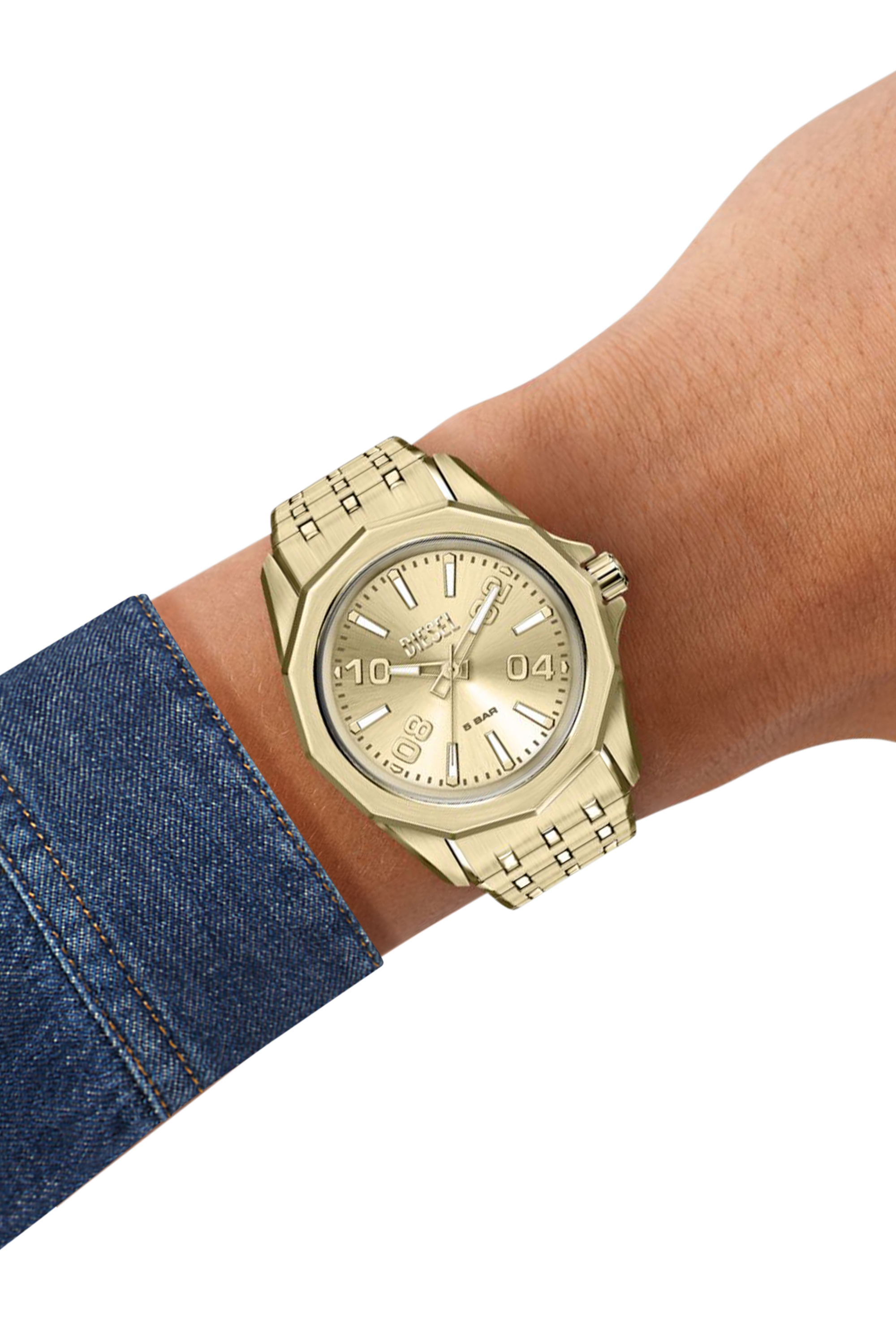 Diesel - DZ2239 WATCH, Herren Stinger gold-tone Edelstahluhr in Gold - 7