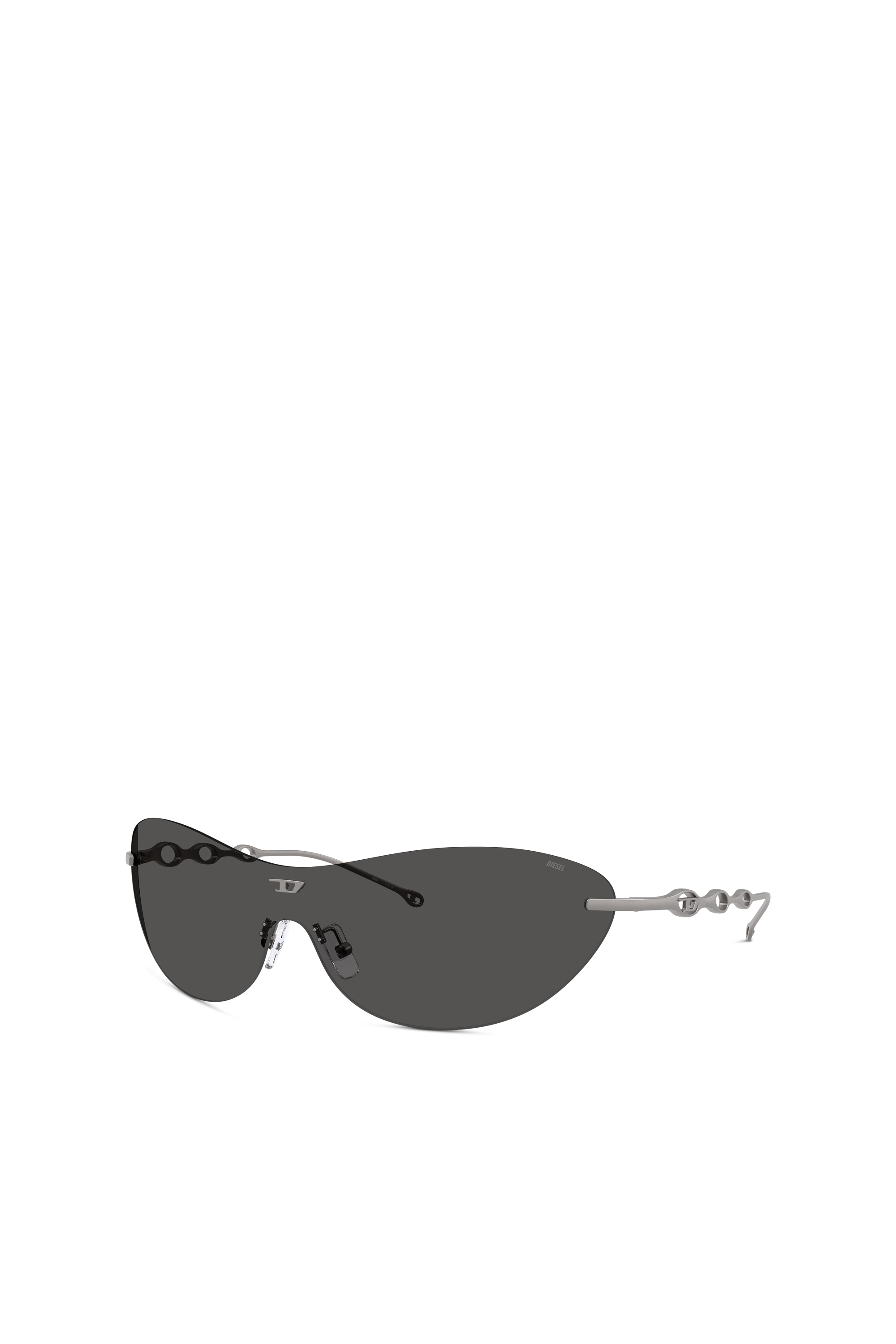 Diesel - 0DL1006, Unisex Ovale Sonnenbrille in Dunkelgrau - 4