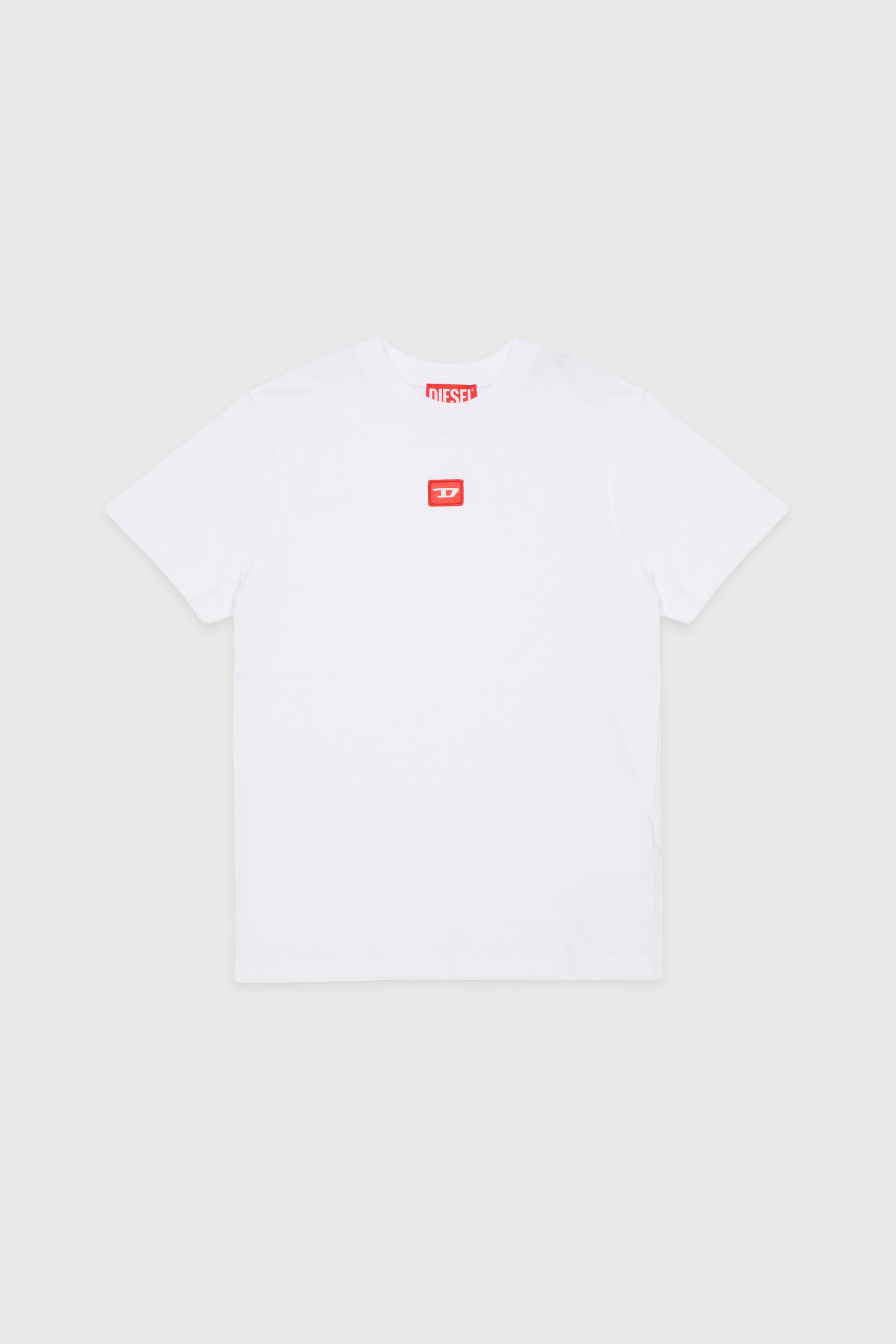 Diesel - TXDIEGO, Herren T-Shirt aus Baumwolle mit Aufn&auml;hern in Wei&szlig; - 1