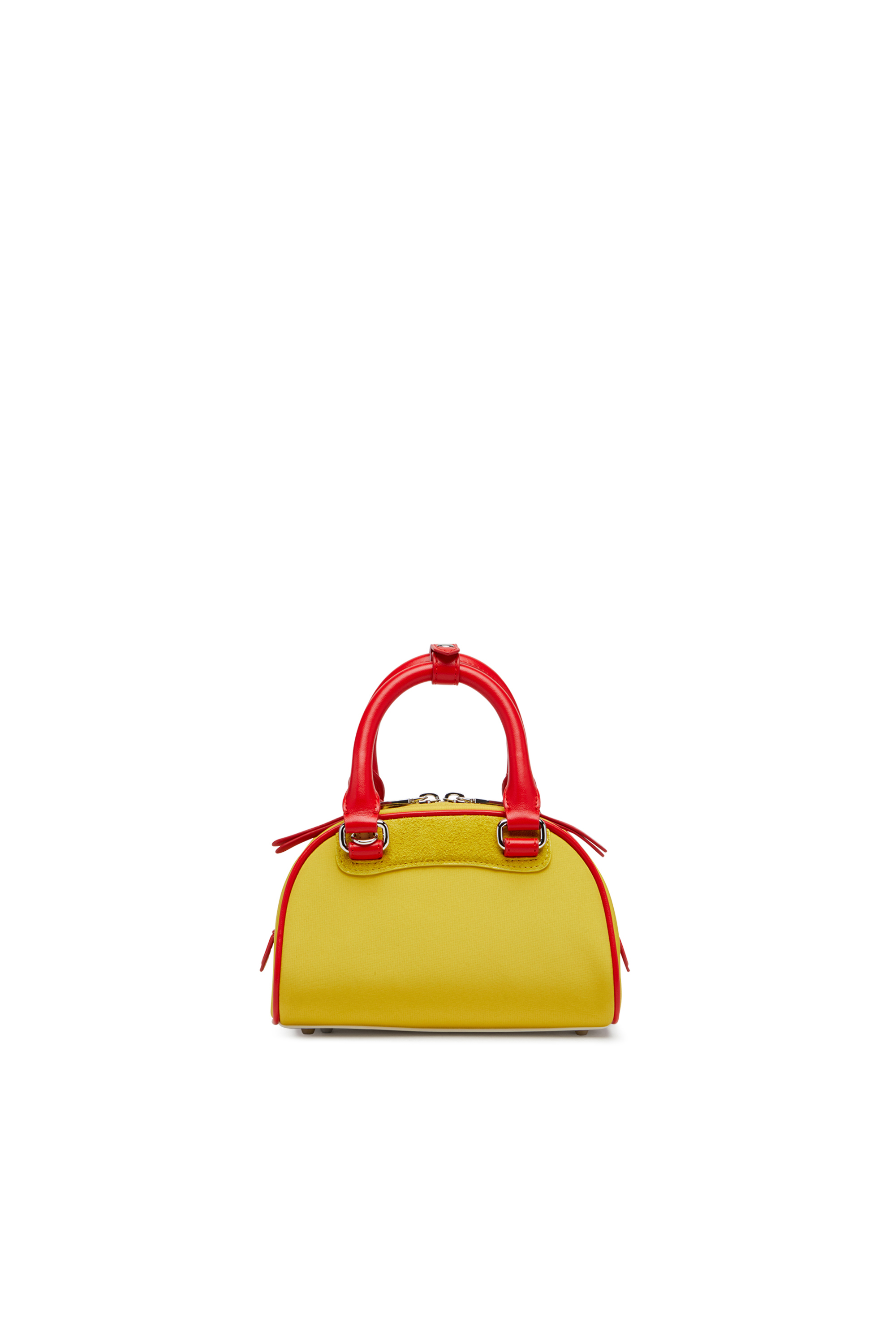 Diesel - 1DR DOME CROSSBODY, Damen Colourblock-Mini-Bowling-Tasche in Gelb - 2