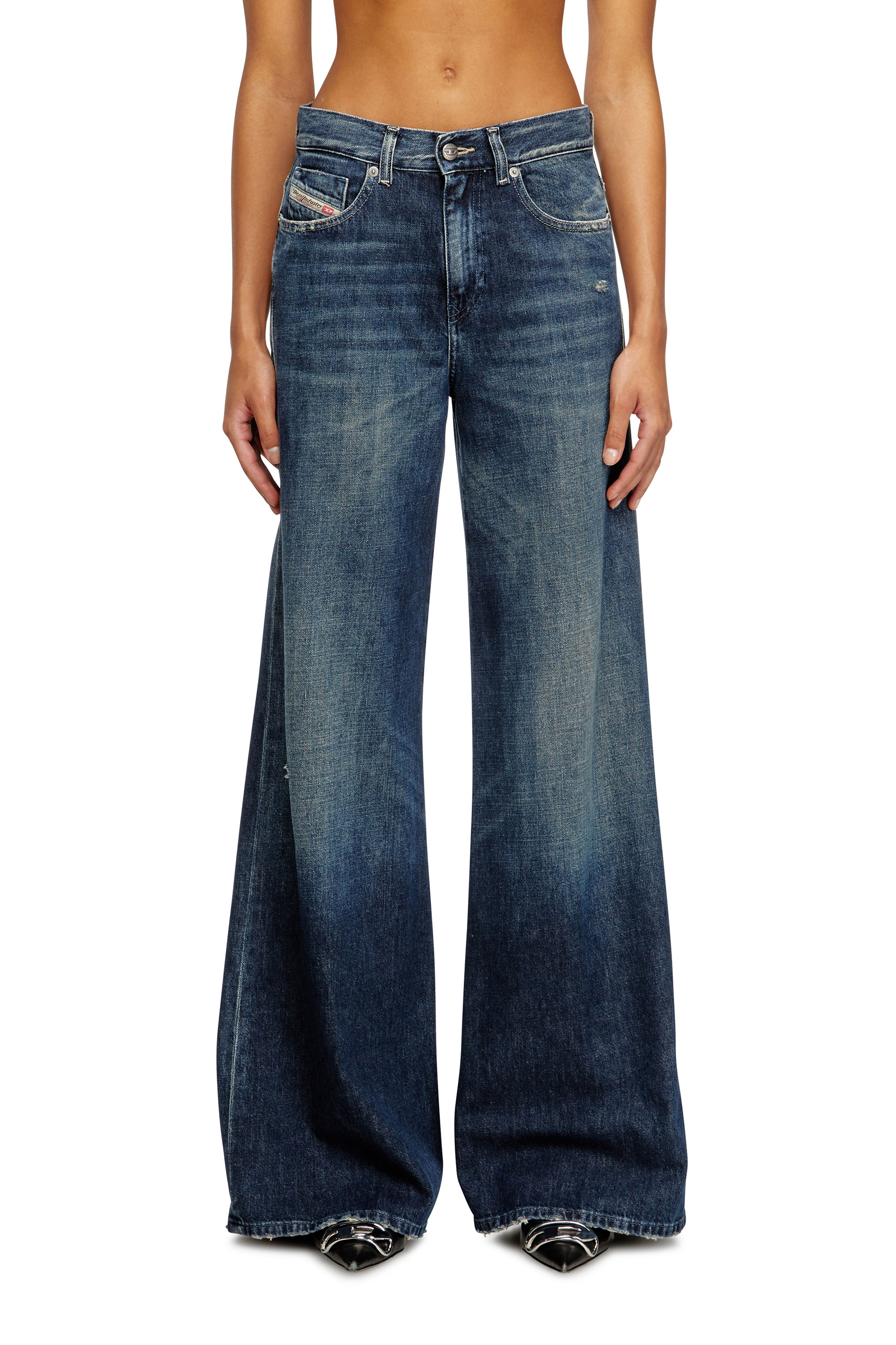 Diesel - Damen Flare Jeans 1978 D-Akemi 09N70, Dunkelblau - 1