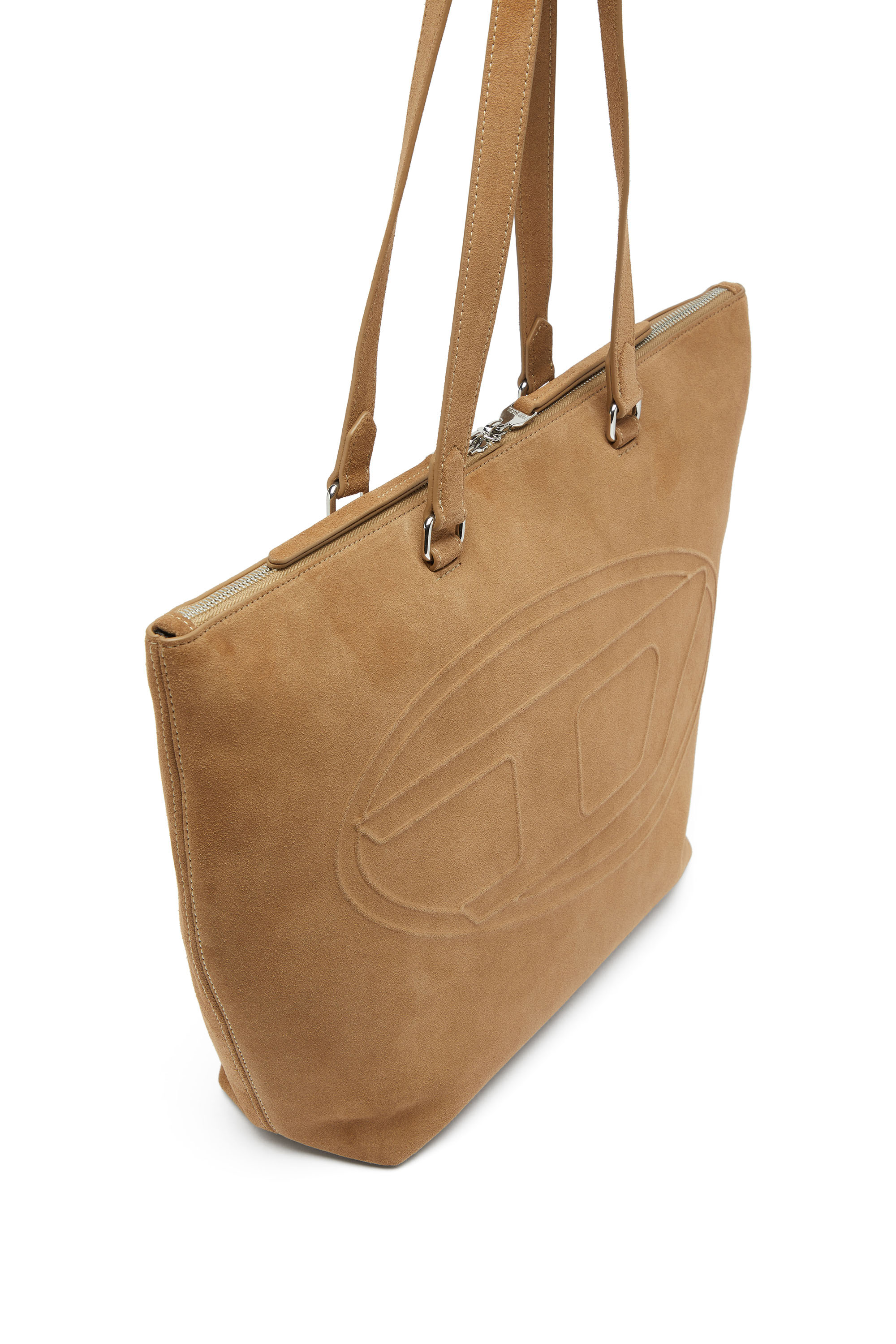 Diesel - 1DR DOME TOTE E/W, Unisex 1DR Dome-Suede Tote mit Oval D Logo in null - 5