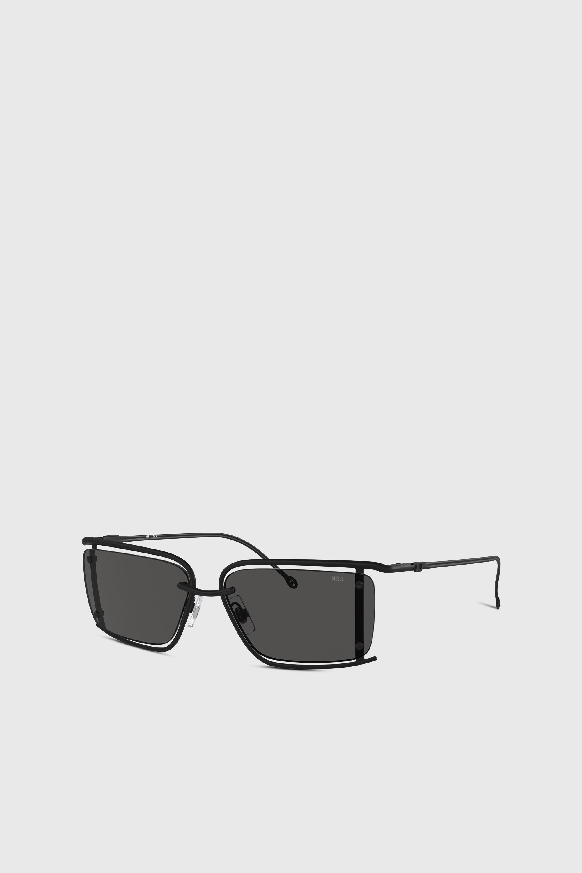 Diesel - 0DL1002, Unisex Rechteckiges Modell Brille in Schwarz - 5