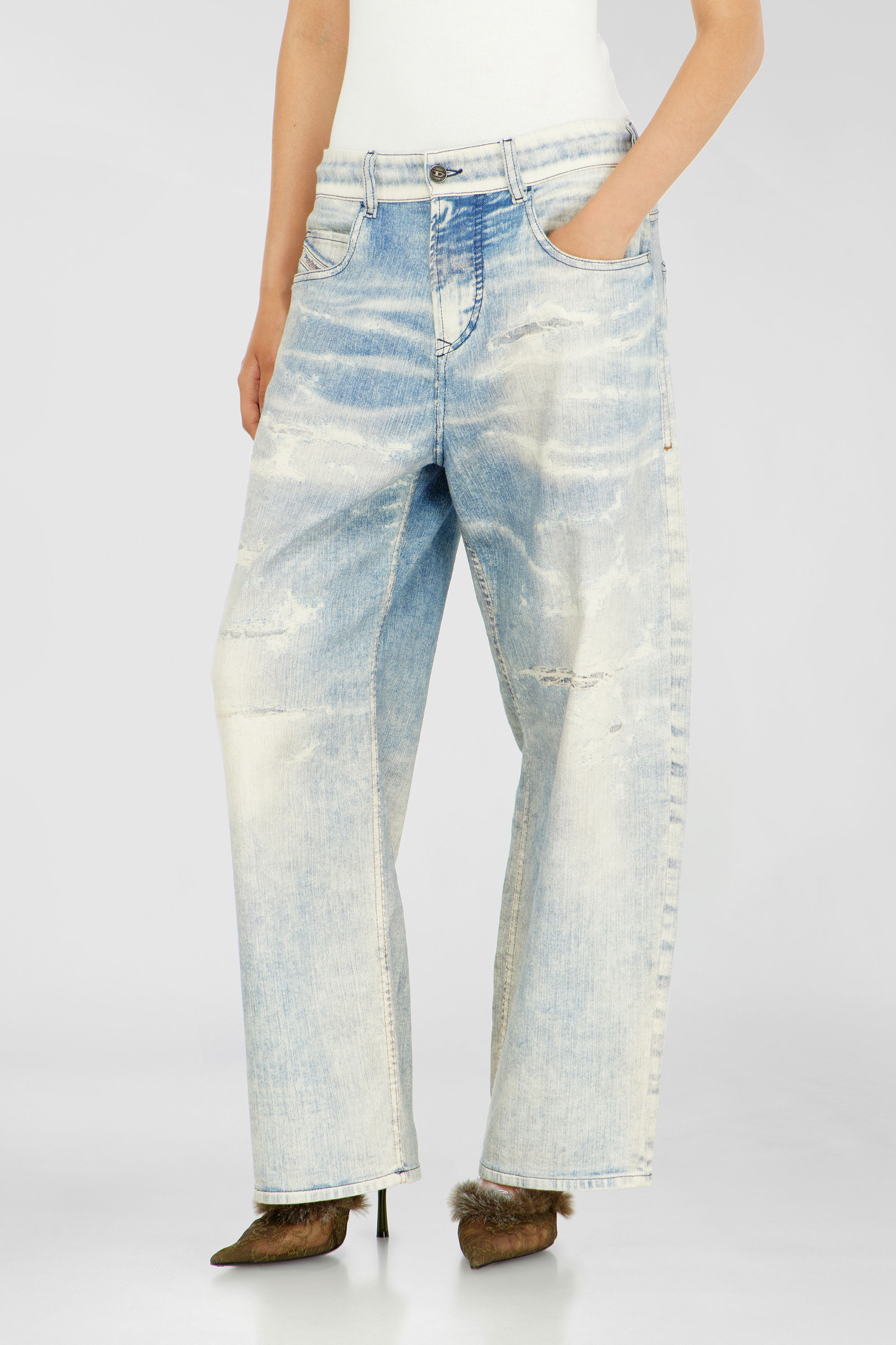 Diesel - Unisex Relaxed 2097 D-Enim-M Joggjeans&reg; 068XM, Hellblau - 4