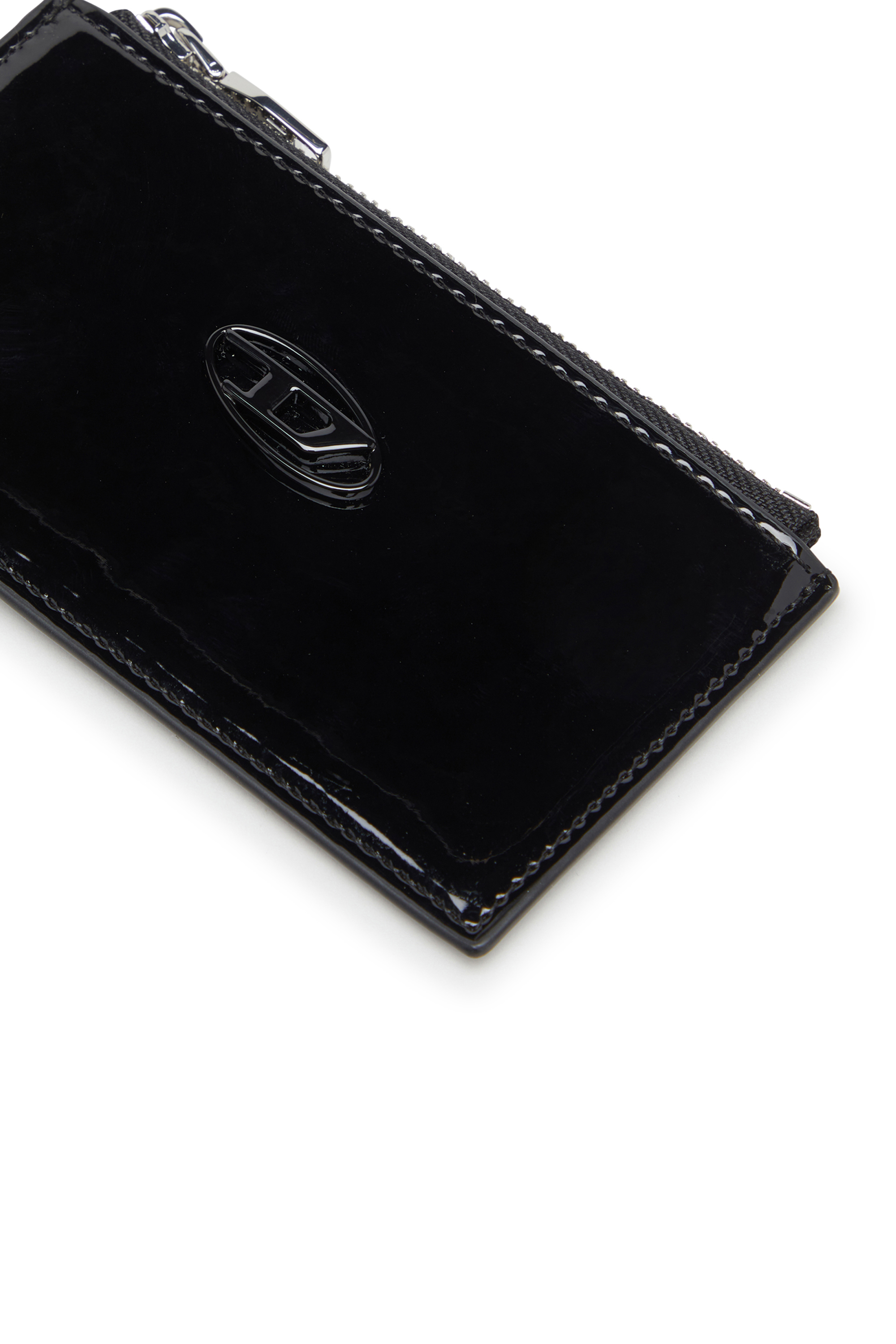 Diesel - PLAY CARD HOLDER III, Damen Kartenetui mit glänzendem Finish in Schwarz - 3