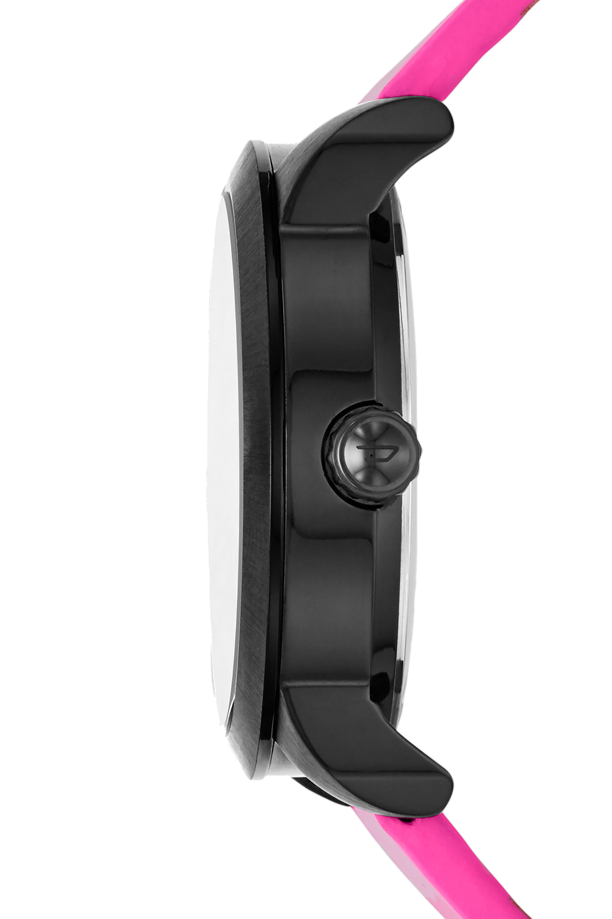 Diesel - DZ5590, Damen Flare Rocks Armbanduhr mit drei Zeigern und rosafarbenem Lederarmband in Fuchsie - 2