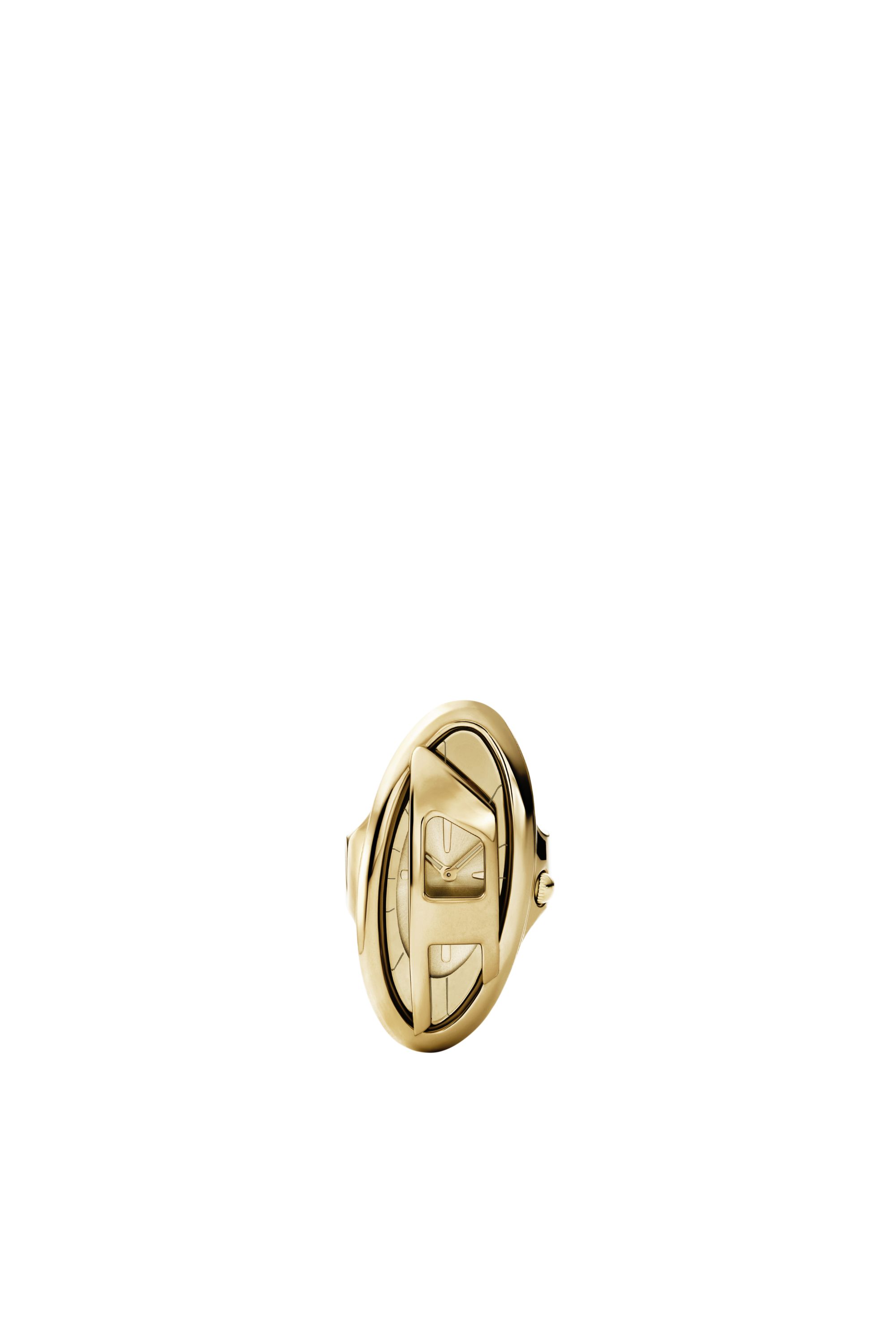 Diesel - DZ5626 WATCH, Damen D-Era Gold-Tone Edelstahl Ringuhr in Gold - 2