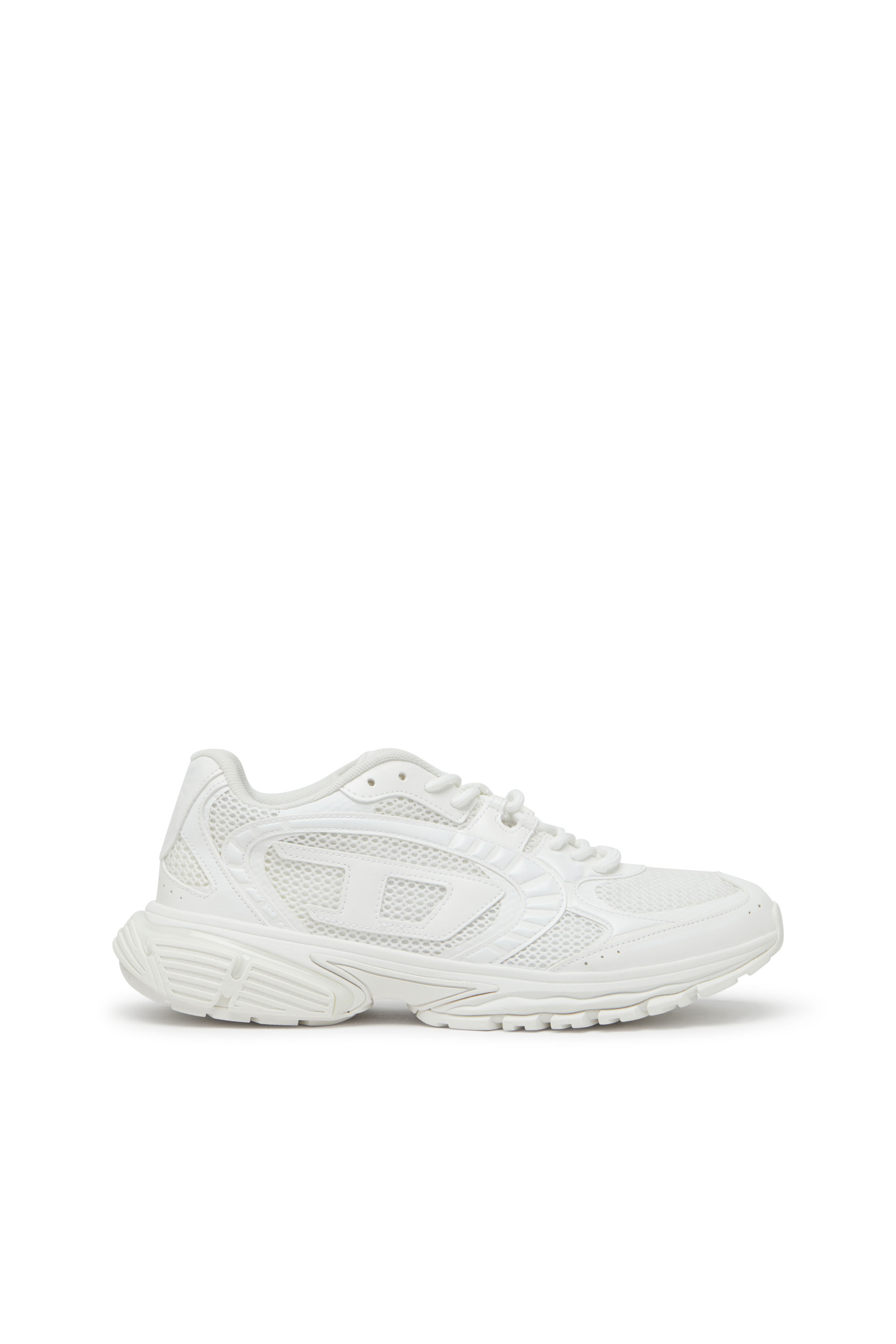 Diesel - S-PRO-V-DENSE LOW W, Damen S-Pro-V-Dense-Einfarbige Sneakers aus Mesh mit Oval D-Logo in Weiß - 1