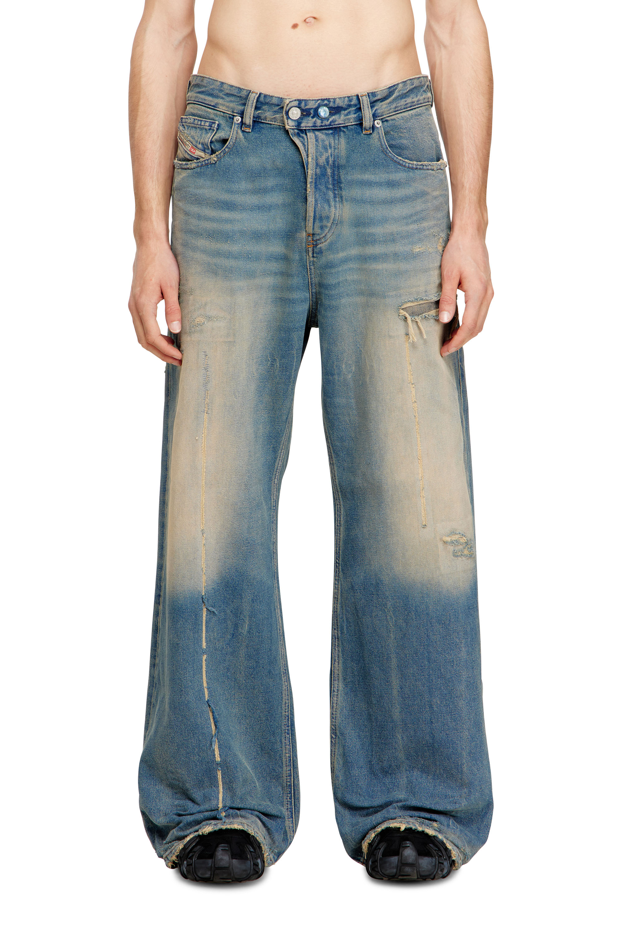 Diesel - Damen Relaxed Jeans 1996 D-Sire 09N29, Mittelblau - 2