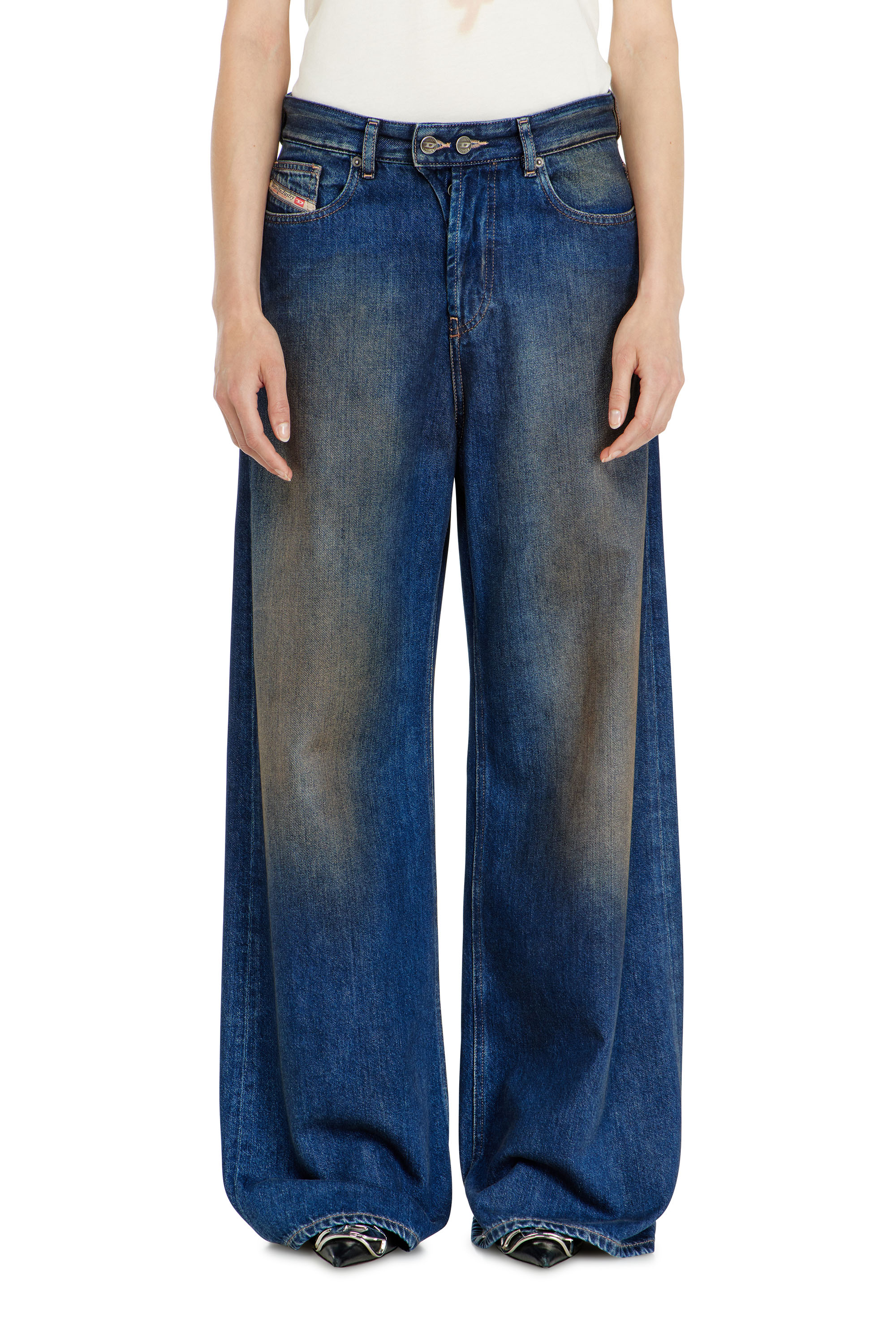 Diesel - Damen Relaxed Jeans 1996 D-Sire 09P47, Dunkelblau - 4