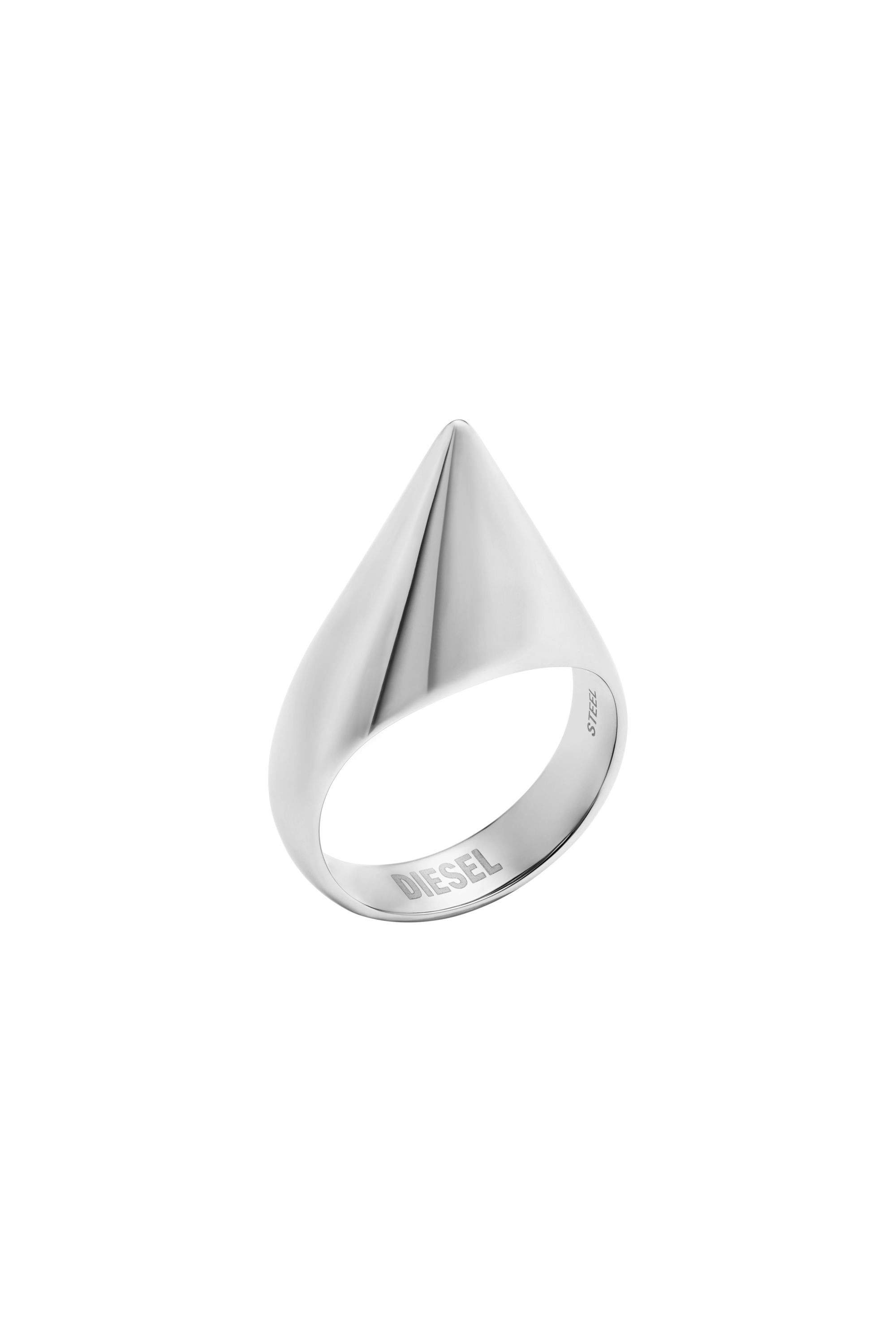Diesel - DX1641040 JEWELLERY, Unisex Edelstahl Dornring in Silber - 1