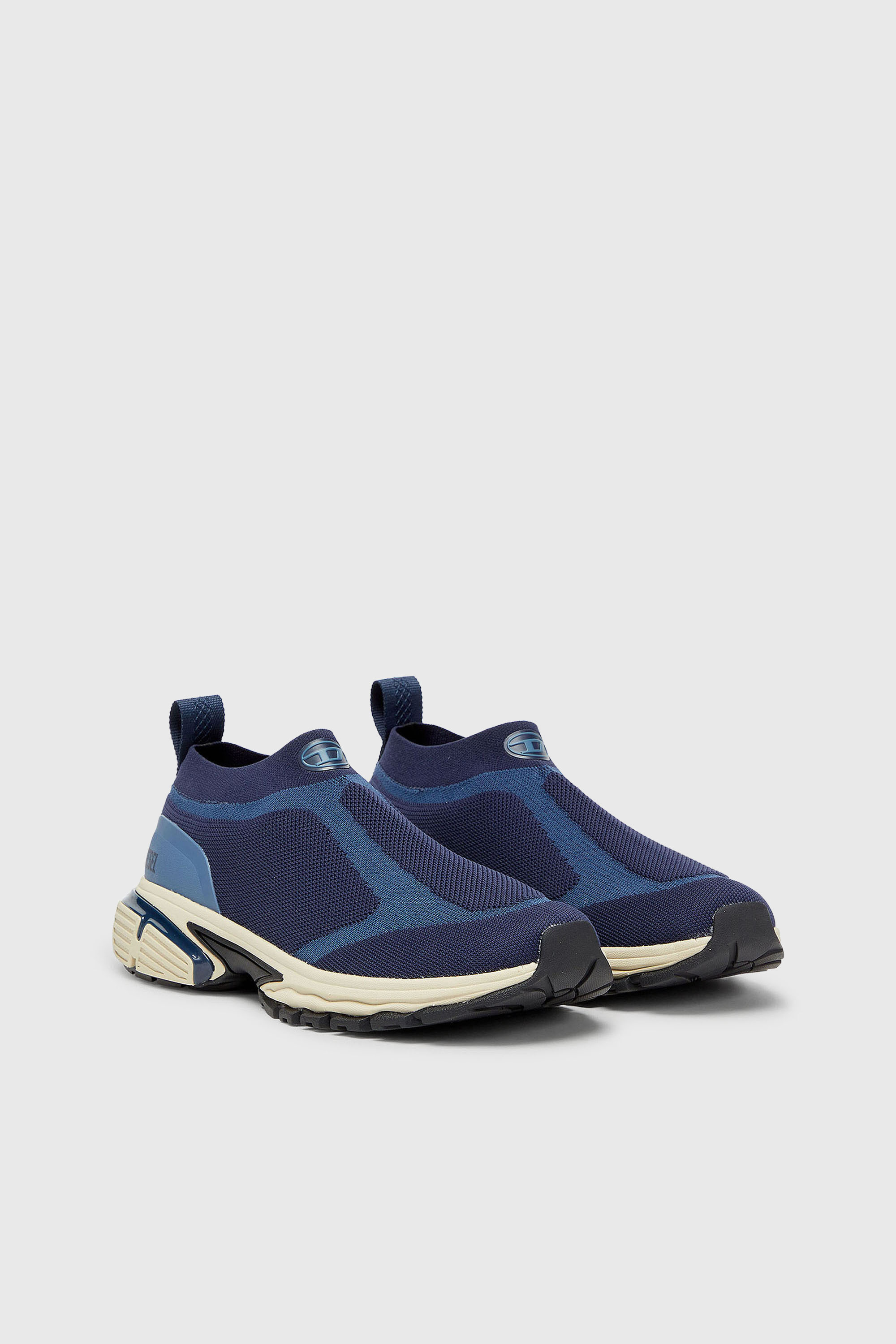 Diesel - S-PRO-V-DENSE-SOCKS, Herren Pro-V-Dense-Slip-on-Strick-Sockenturnschuhe in Blau - 2