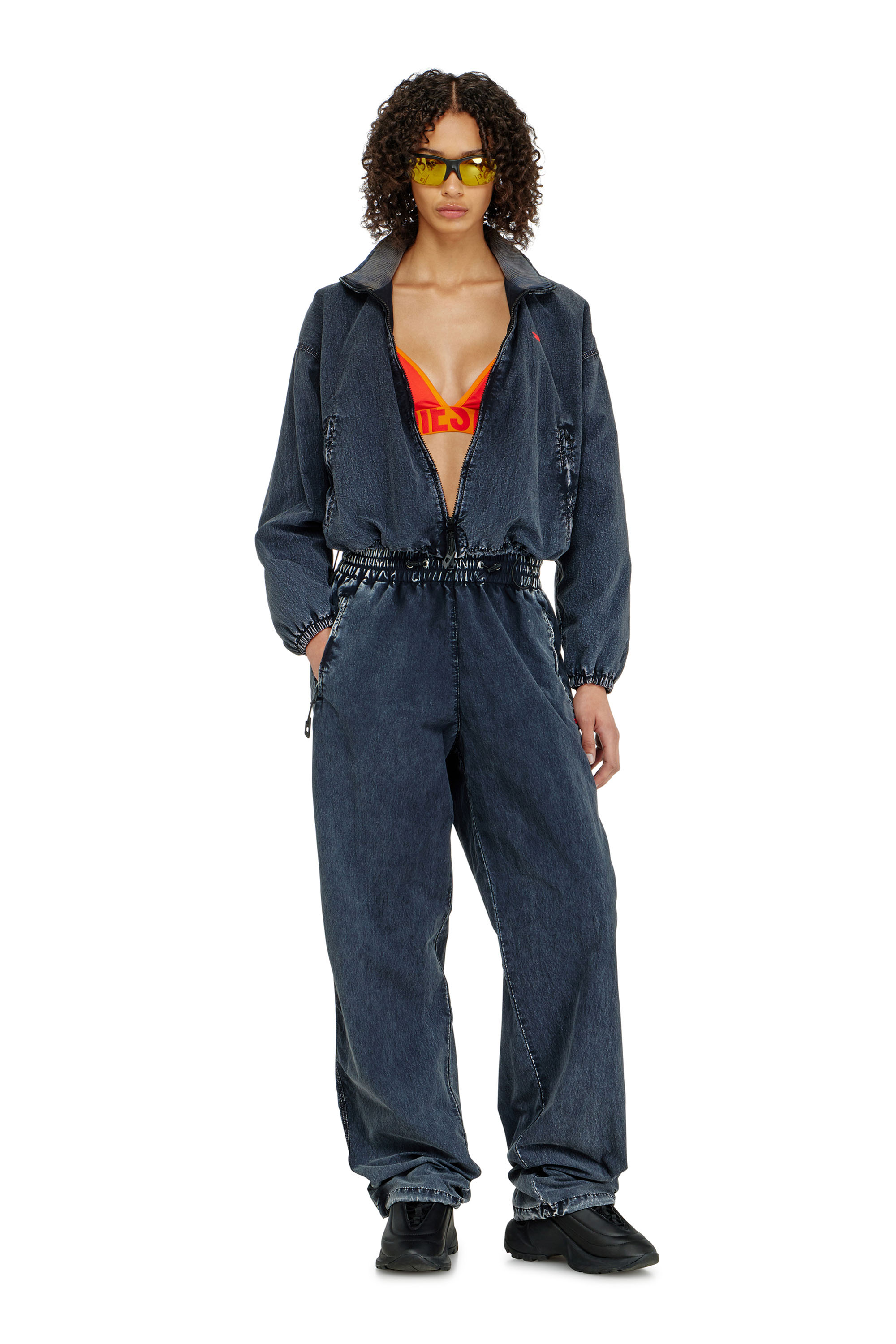 Diesel - CORA-D-POP, Damen Triangel-BH aus zweifarbigem Baumwollstoff in null - 4