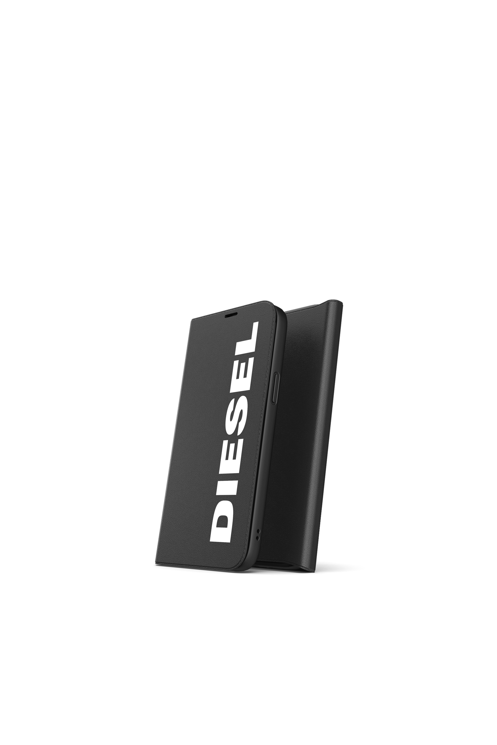 Diesel - 42487 BOOKLET CASE, Unisex Booklet Case für iPhone 12 Pro Max in Schwarz - 3