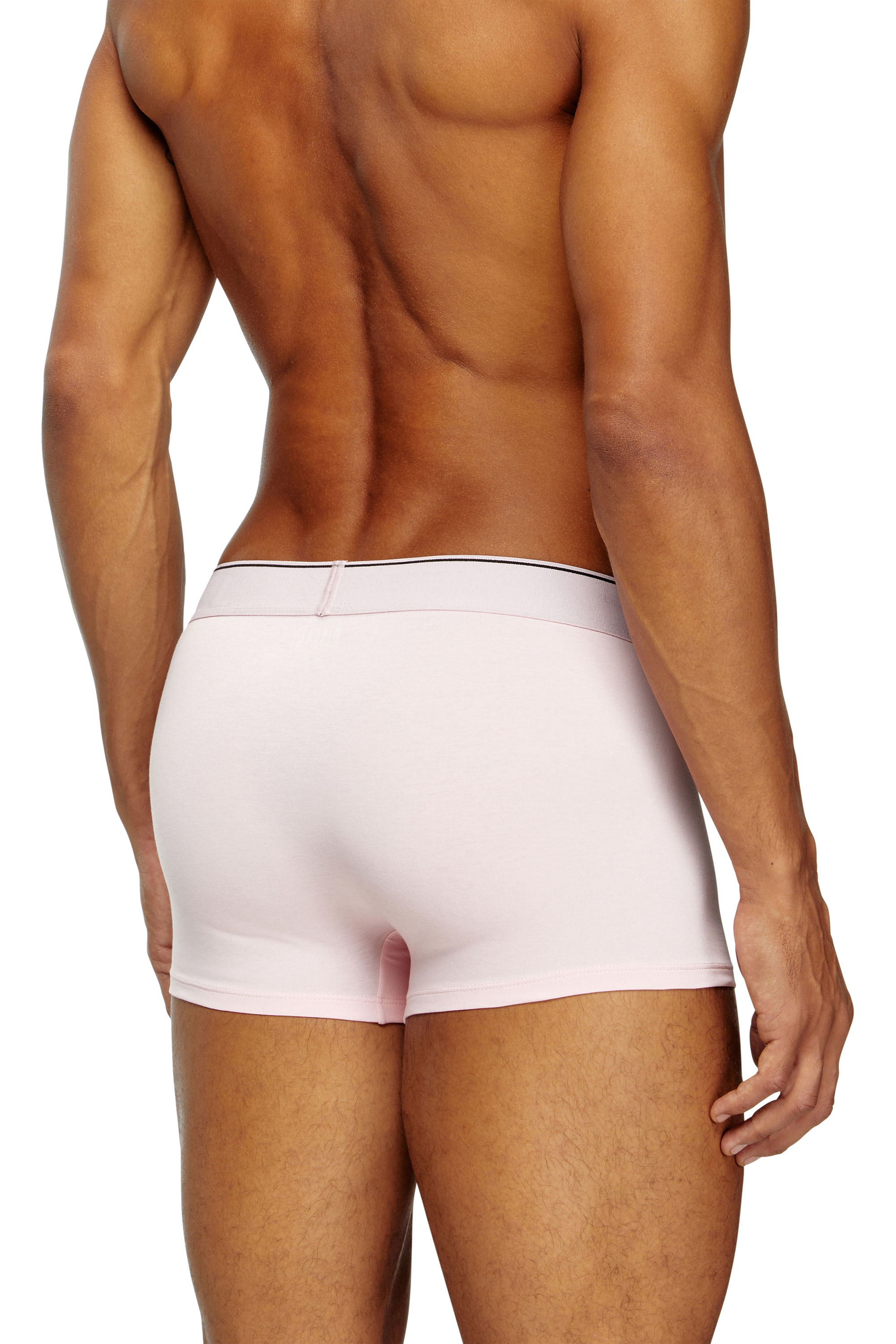 Diesel - DAMIEN-D-BOX-3PACK, Herren Retropants aus Stretch-Baumwolle im Dreierpack in Rosa/Schwarz - 4