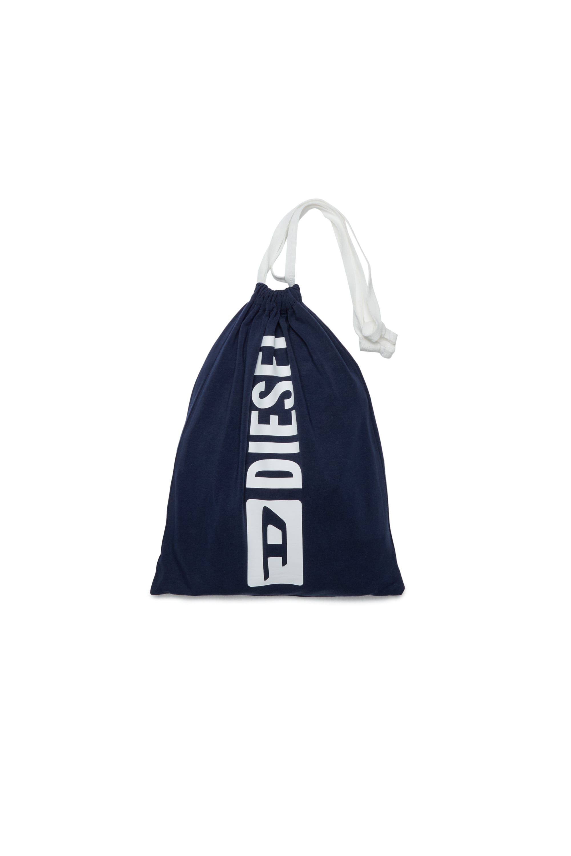 Diesel - UNIV, Herren Pyjama-Set aus stretch-baumwolle in Blau/Weiss - 4
