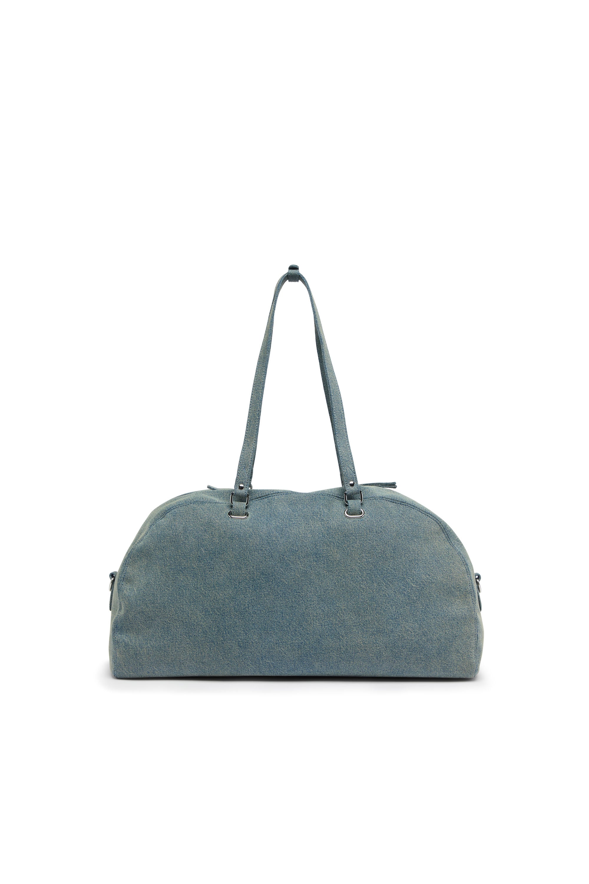 Diesel - 1DR DOME SOFT DUFFLE XL, Unisex 1DR Dome-Duffle-Tasche aus Denim mit Oval D Logo in Hellblau - 3