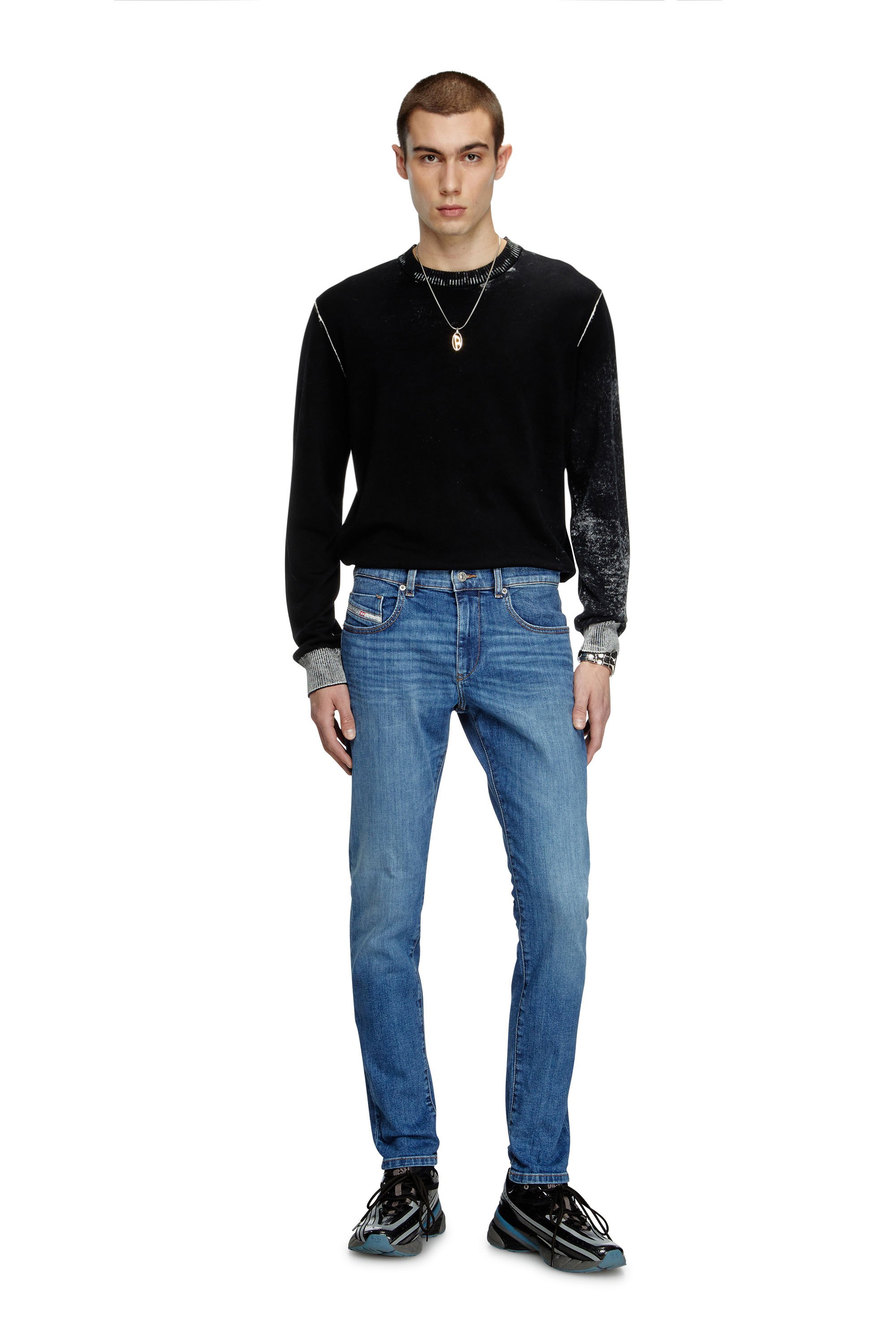 Diesel - Herren Slim Jeans 2019 D-Strukt 0KIAL, Hellblau - 2