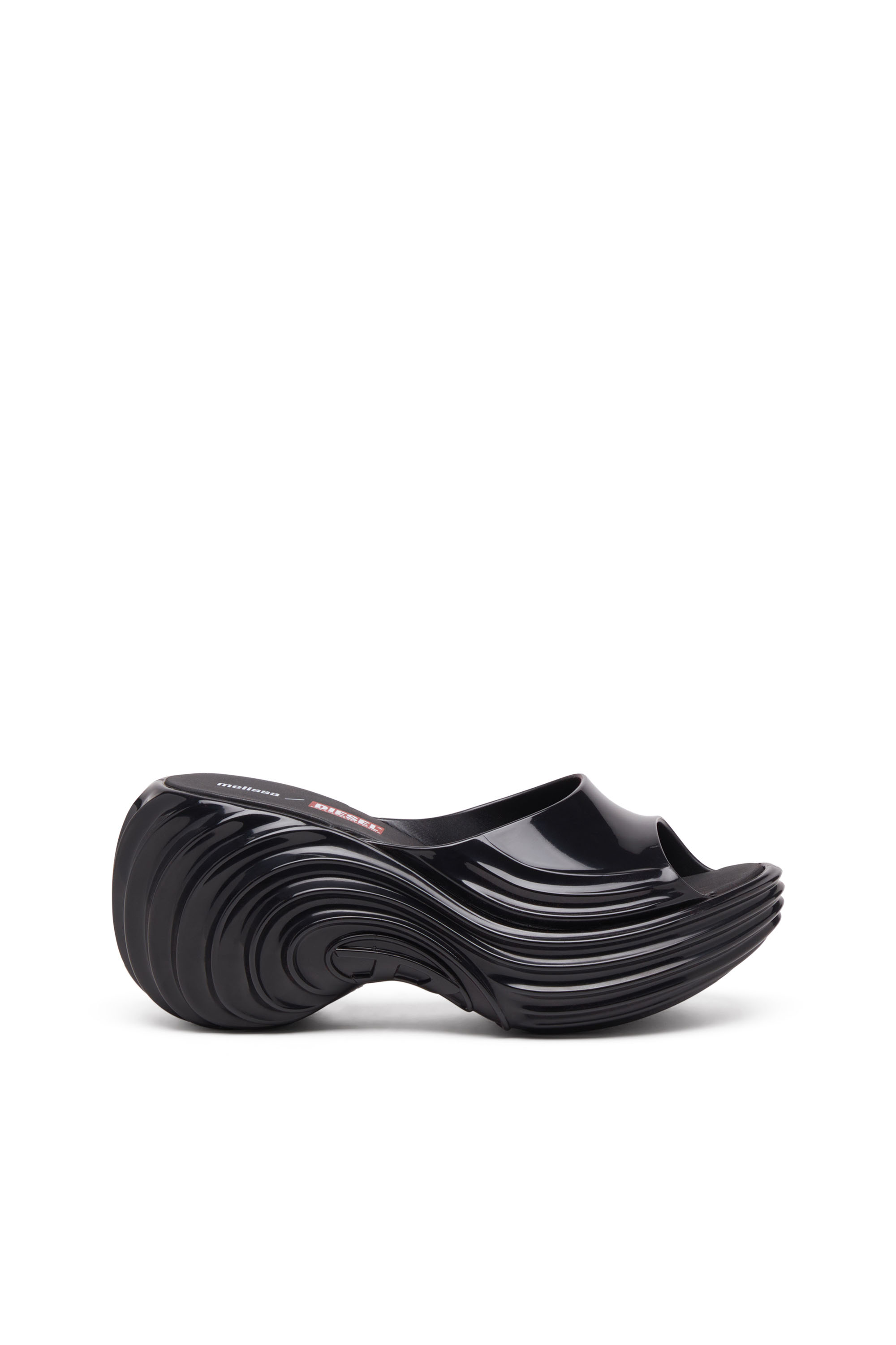 MELISSA QUANTUM PLATFORM, Schwarz Diesel - MELISSA QUANTUM PLATFORM, Damen Plateau-Pantolette aus Melflex® in Schwarz - 1