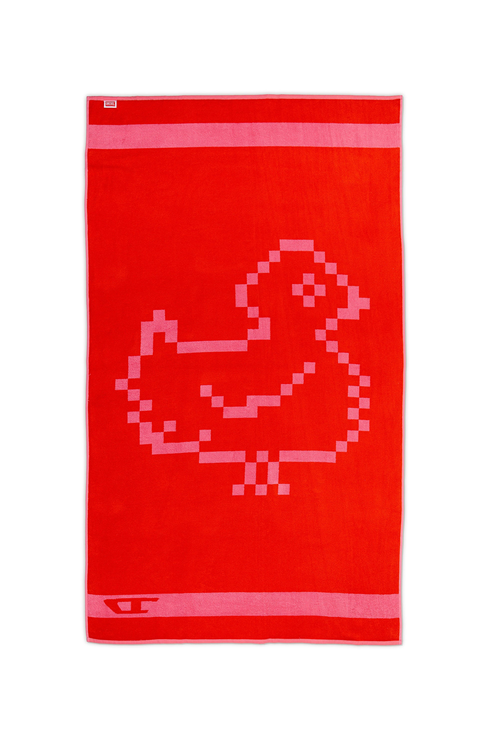 Diesel - 1018133  PIXEL TOYS 1 PINK/RED TOWEL, Unisex Frotteehandtuch 100x180 cm in Rot - 2