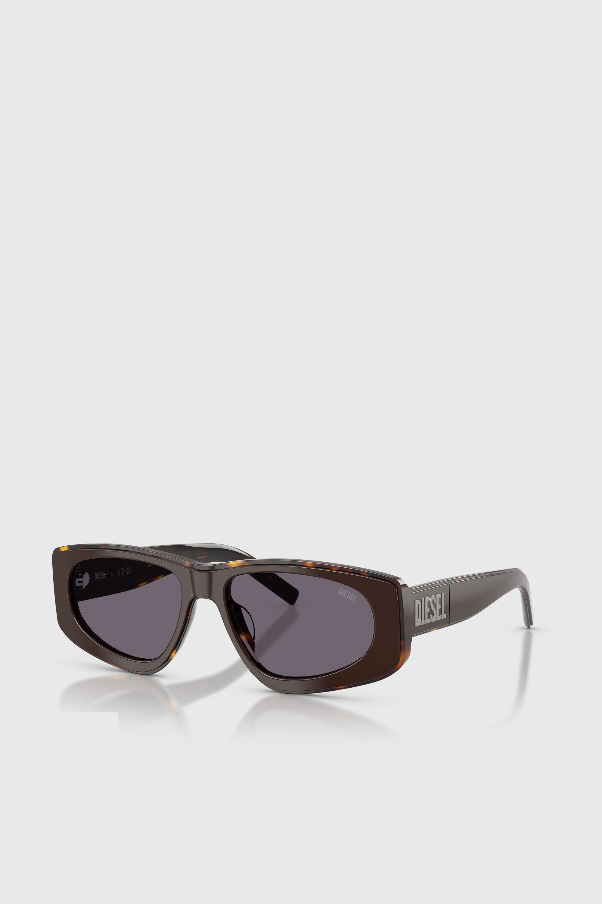 Diesel - 0DL2021U, Unisex Geometrische Sonnenbrille in Braun/Violett - 2