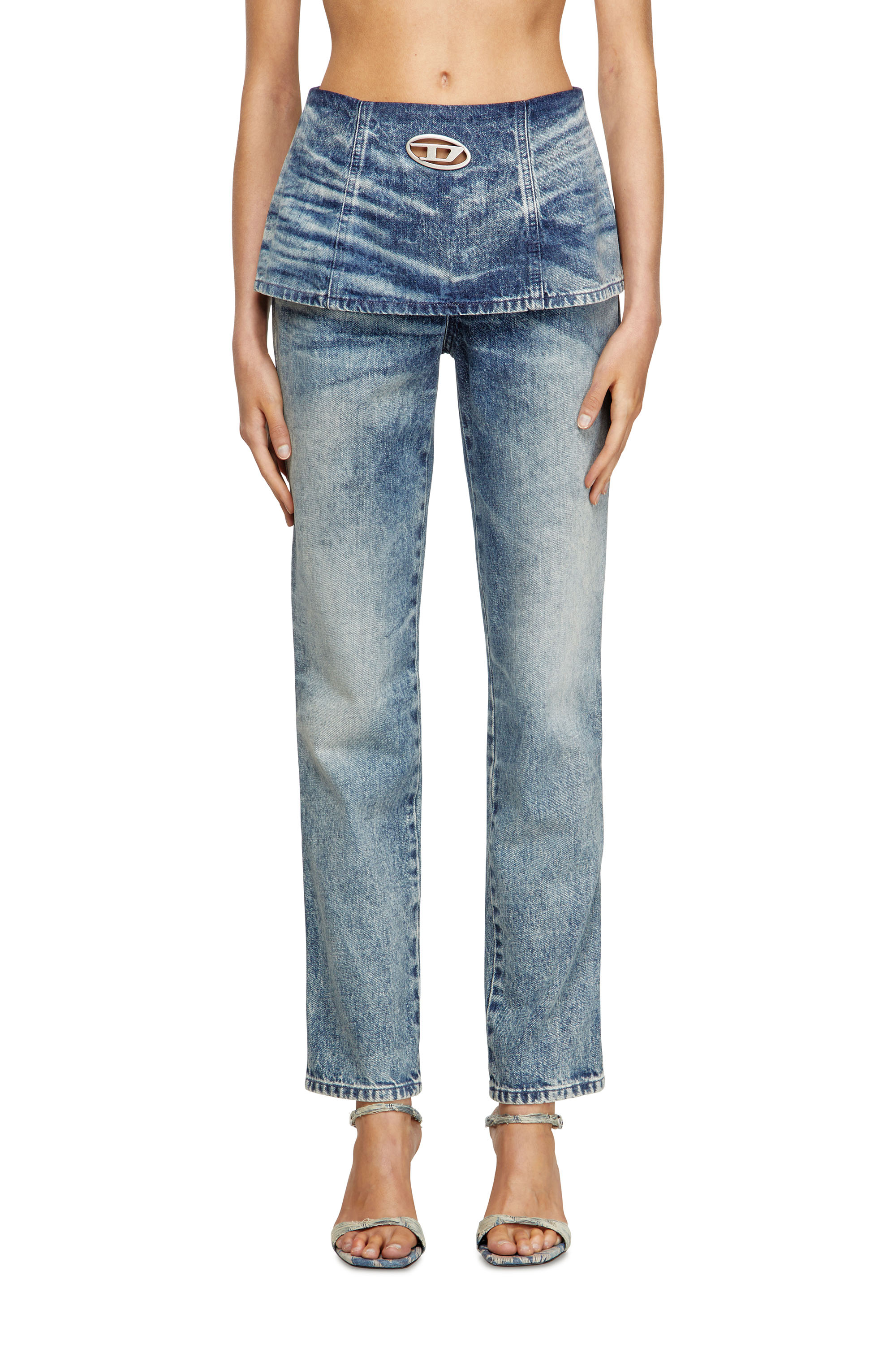 Diesel - Damen Slim Jeans D-Hourjian 007DA, Hellblau - 1