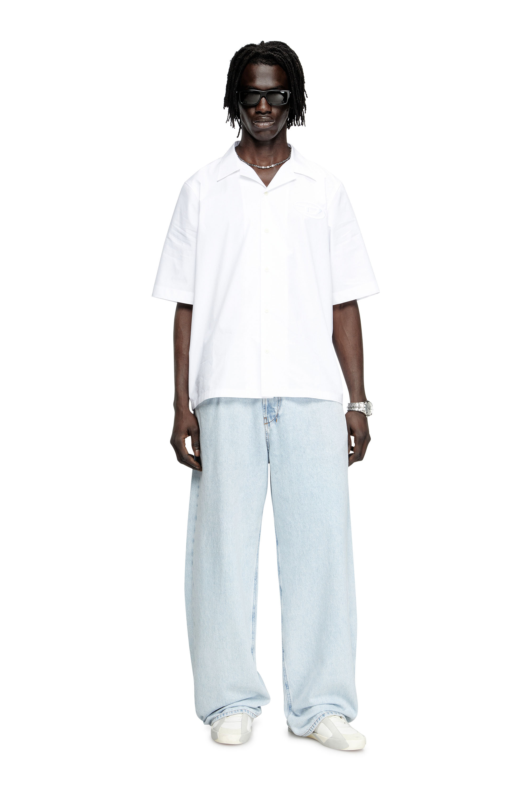 Diesel - S-MAC-PCAL, Herren Bowling-Hemd mit Oval D in null - 2