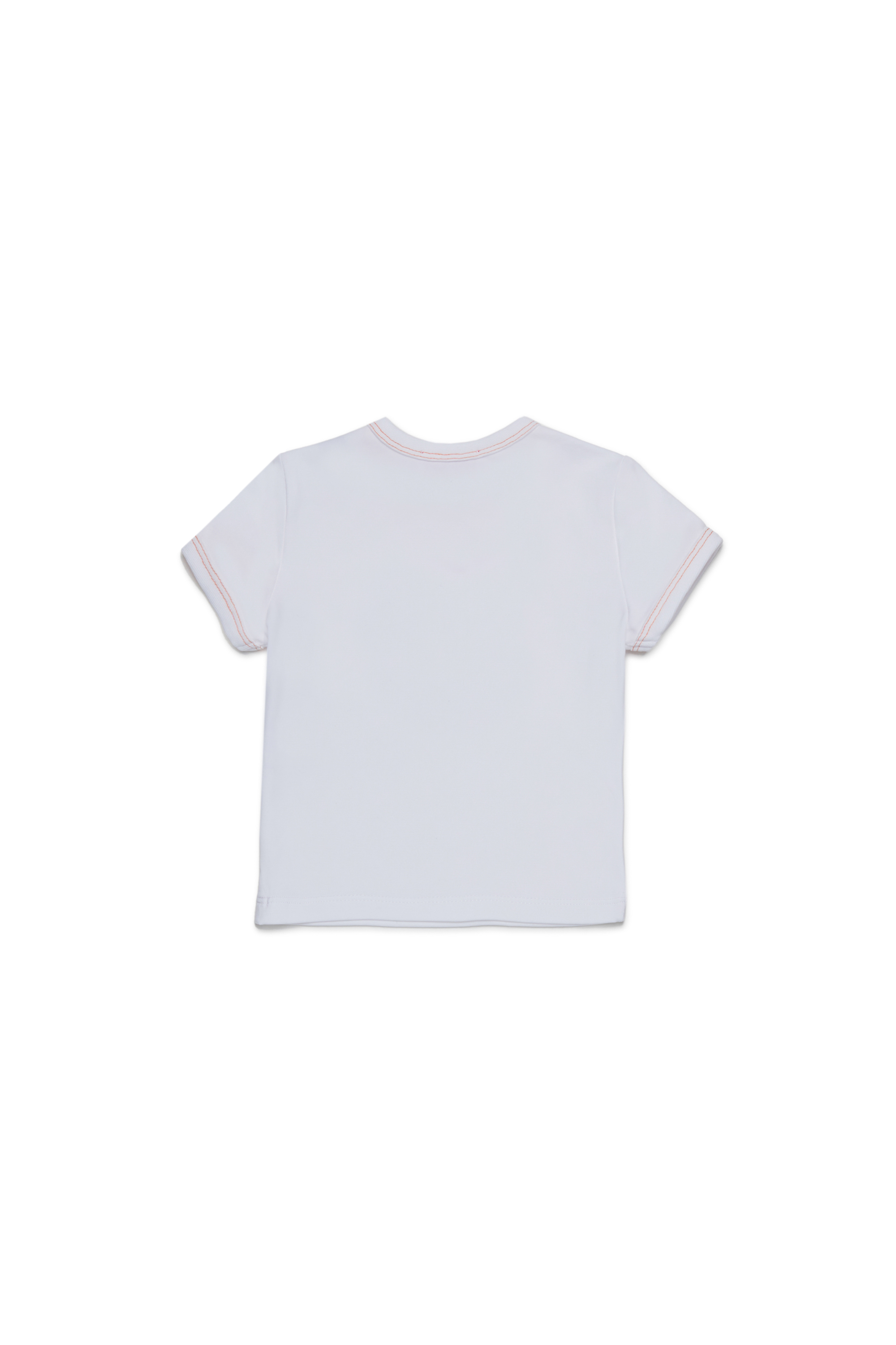 Diesel - TRILIB, Damen Baumwoll-T-Shirt mit Herzaufdruck in Weiß - 2