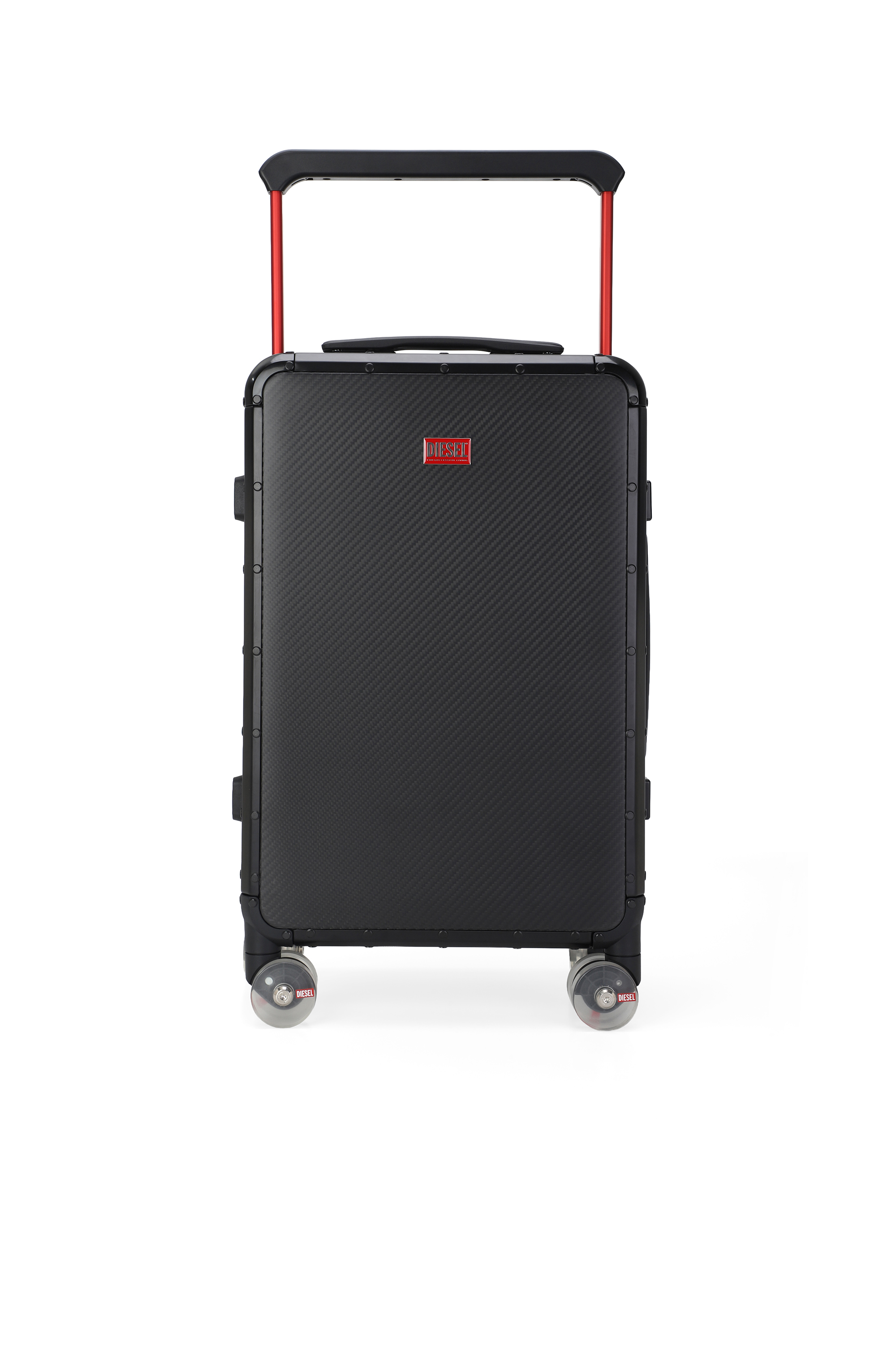 Diesel - DIESEL CARBON FIBER TROLLEY-BLACK- DSL00, Unisex Koffer aus Kohlefaser Gr&ouml;&szlig;e S in Schwarz - 1
