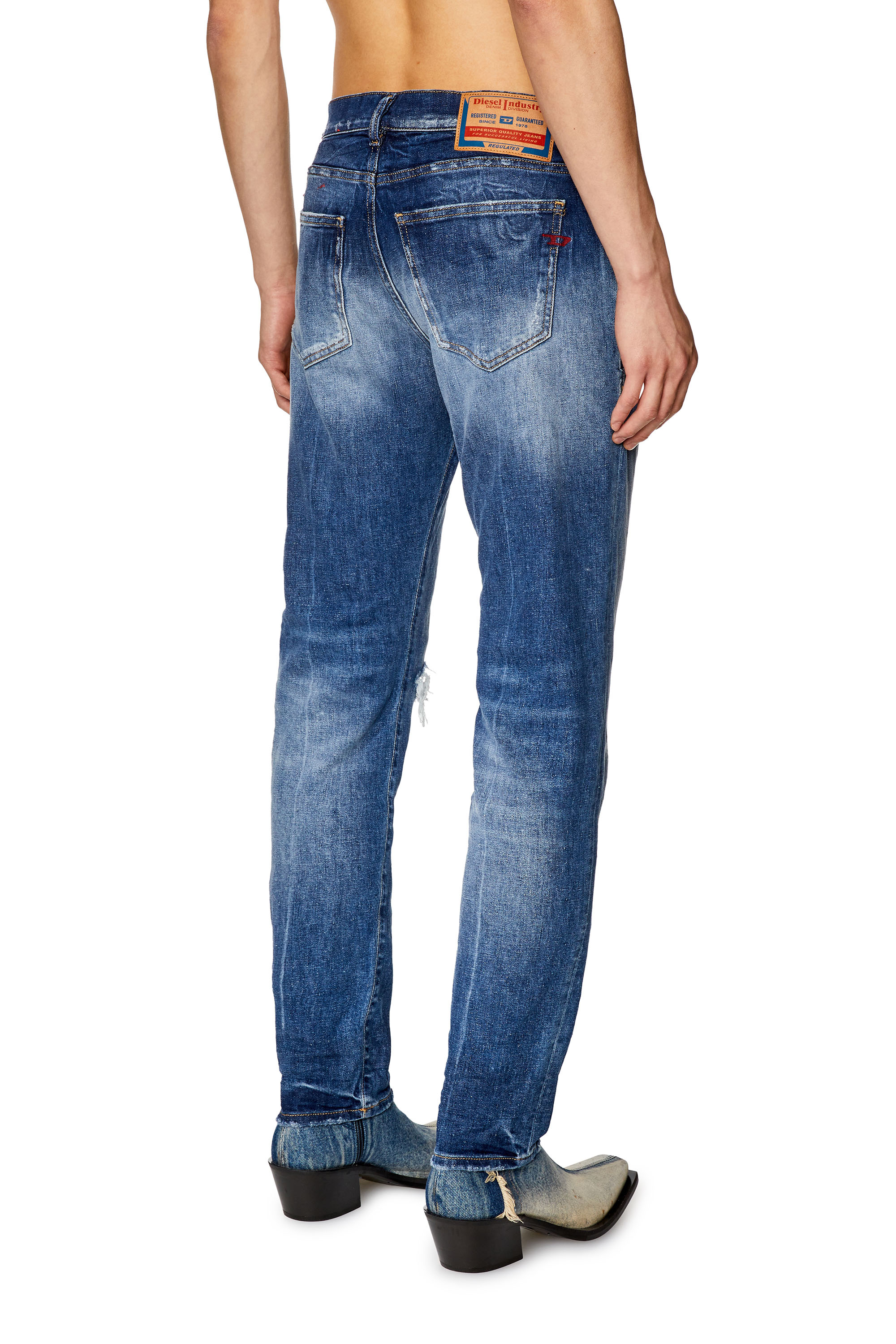 Diesel - Slim Jeans 2019 D-Strukt 09G15, Mittelblau - Image 2