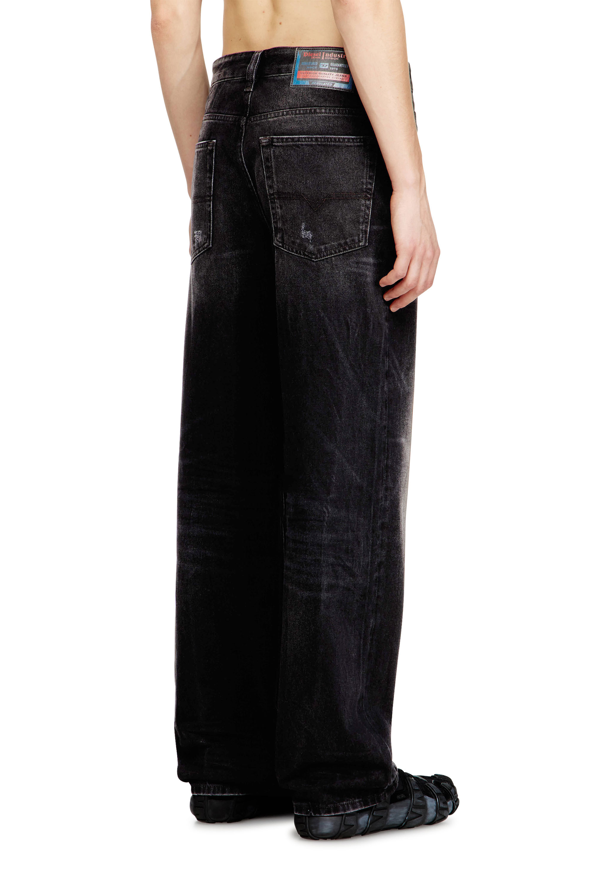 Diesel - Herren Relaxed Jeans 2001 D-Macro 0BEBB, Schwarz - 4