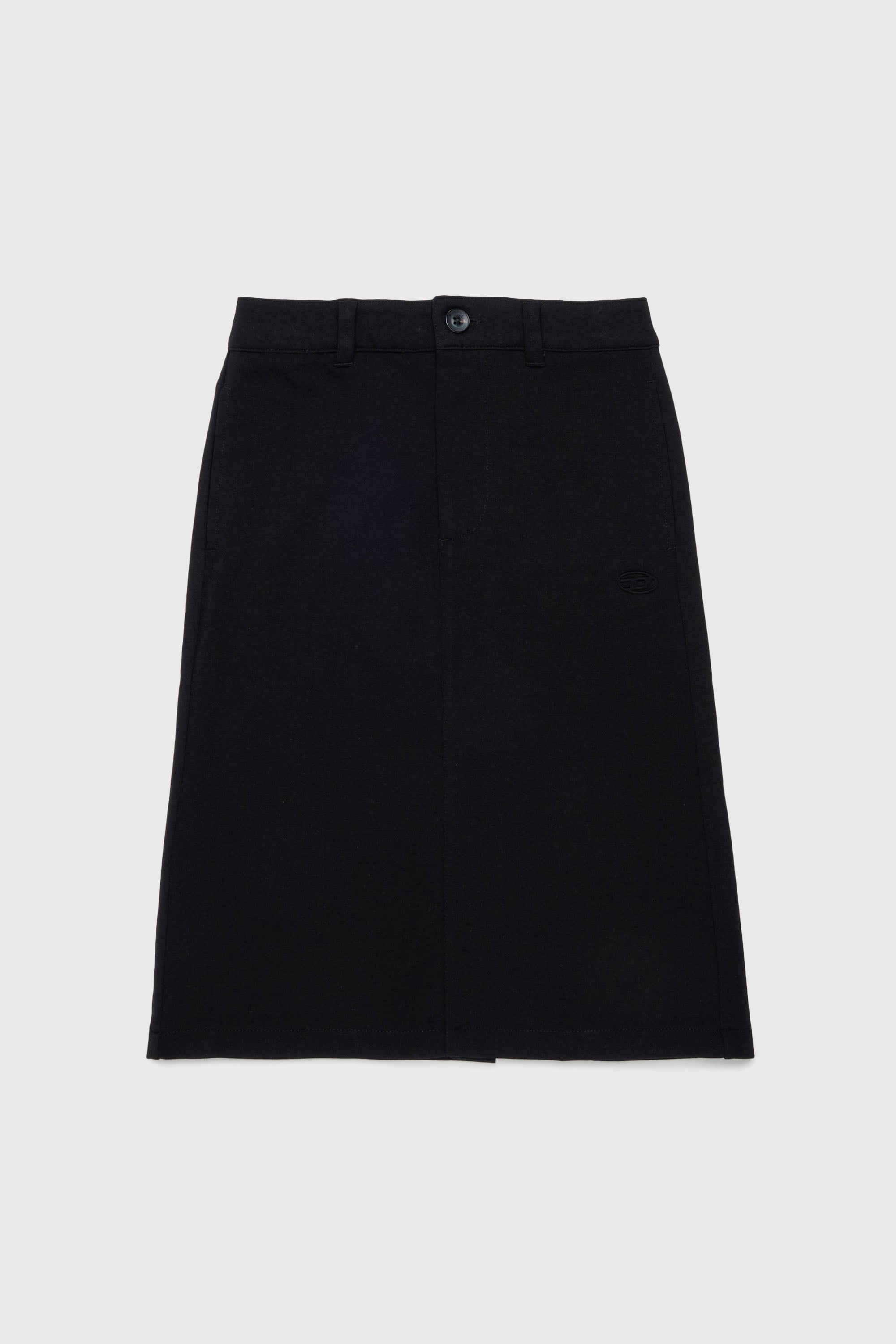 Diesel - GMILX, Woman's Skirt in stretch viscose blend in Black - 1