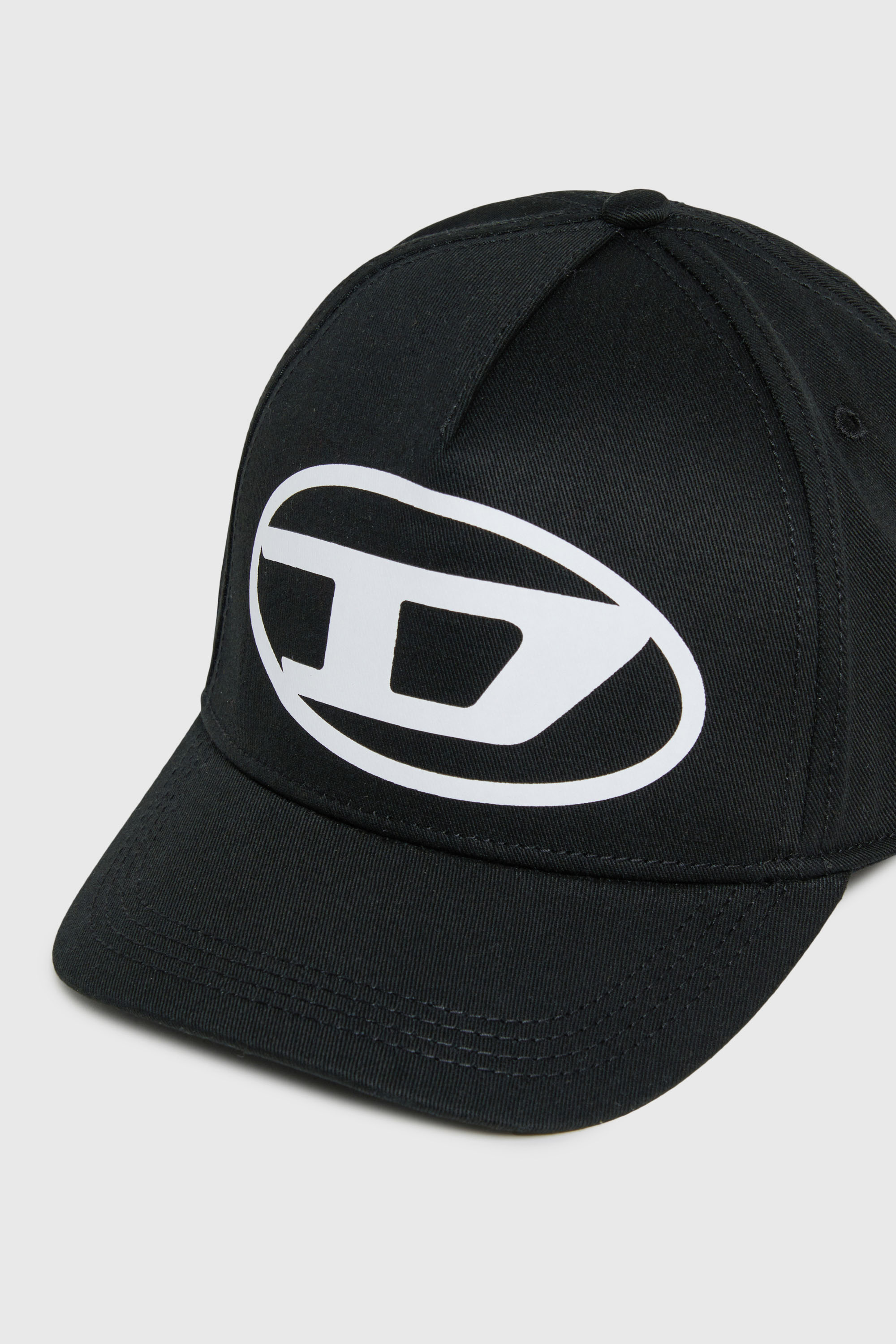 Diesel - FLIMO, Herren Baseballcap mit Oval D Logo-Print in Schwarz - 3
