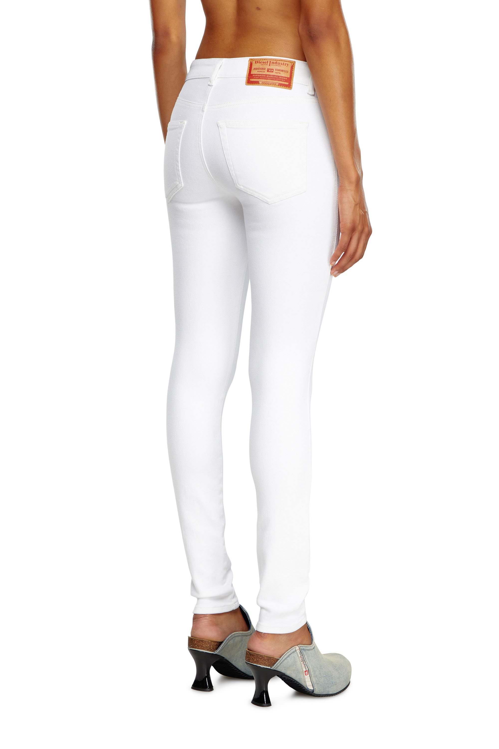 Diesel - Super skinny Jeans 2017 Slandy 09F90, Weiß - Image 1
