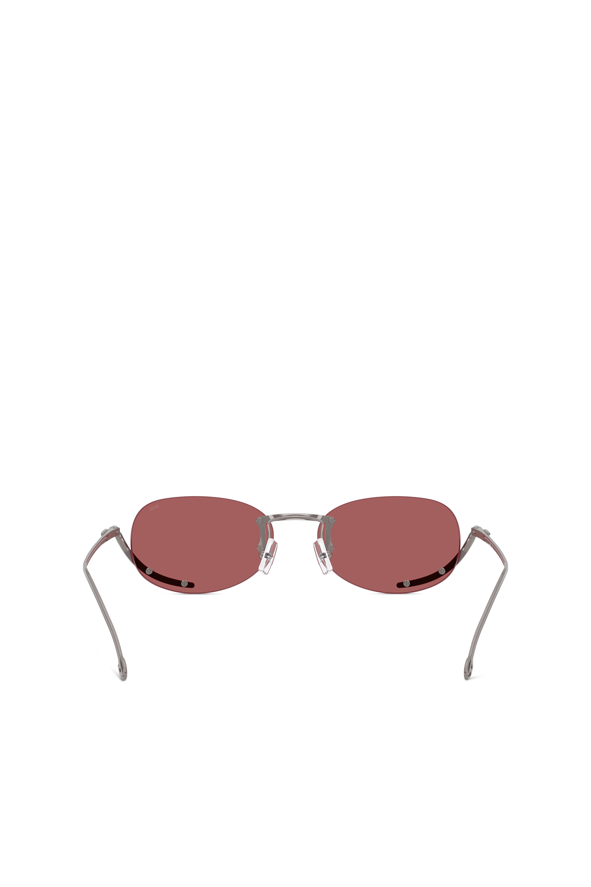 Diesel - 0DL1004, Unisex Ovaler Modell Brille in Rot - 3