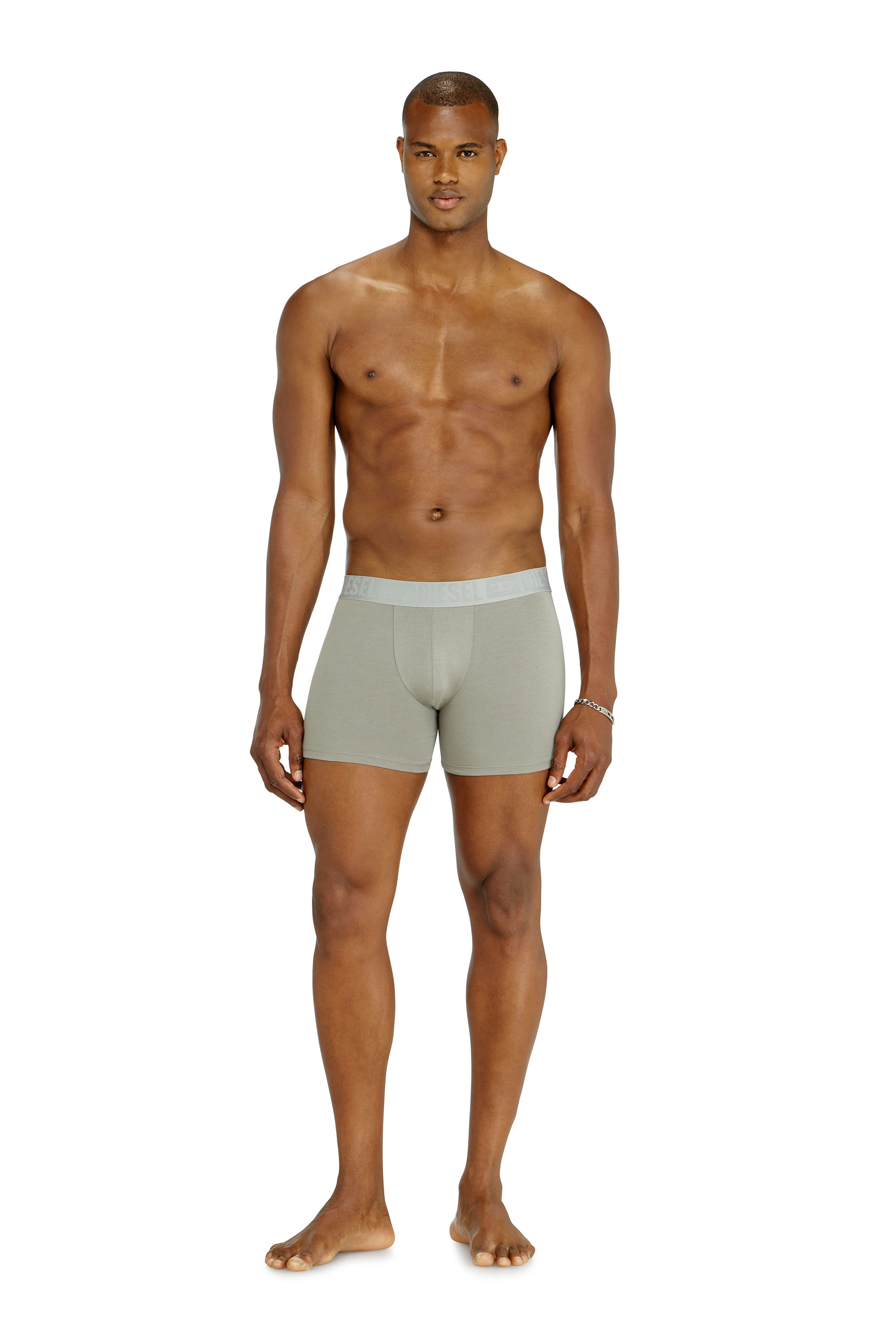 Diesel - SEBASTIAN-D-CORE-3PACK, Herren Boxer-Slips aus stretch-baumwolle im Dreierpack in Schwarz/Grau - 1