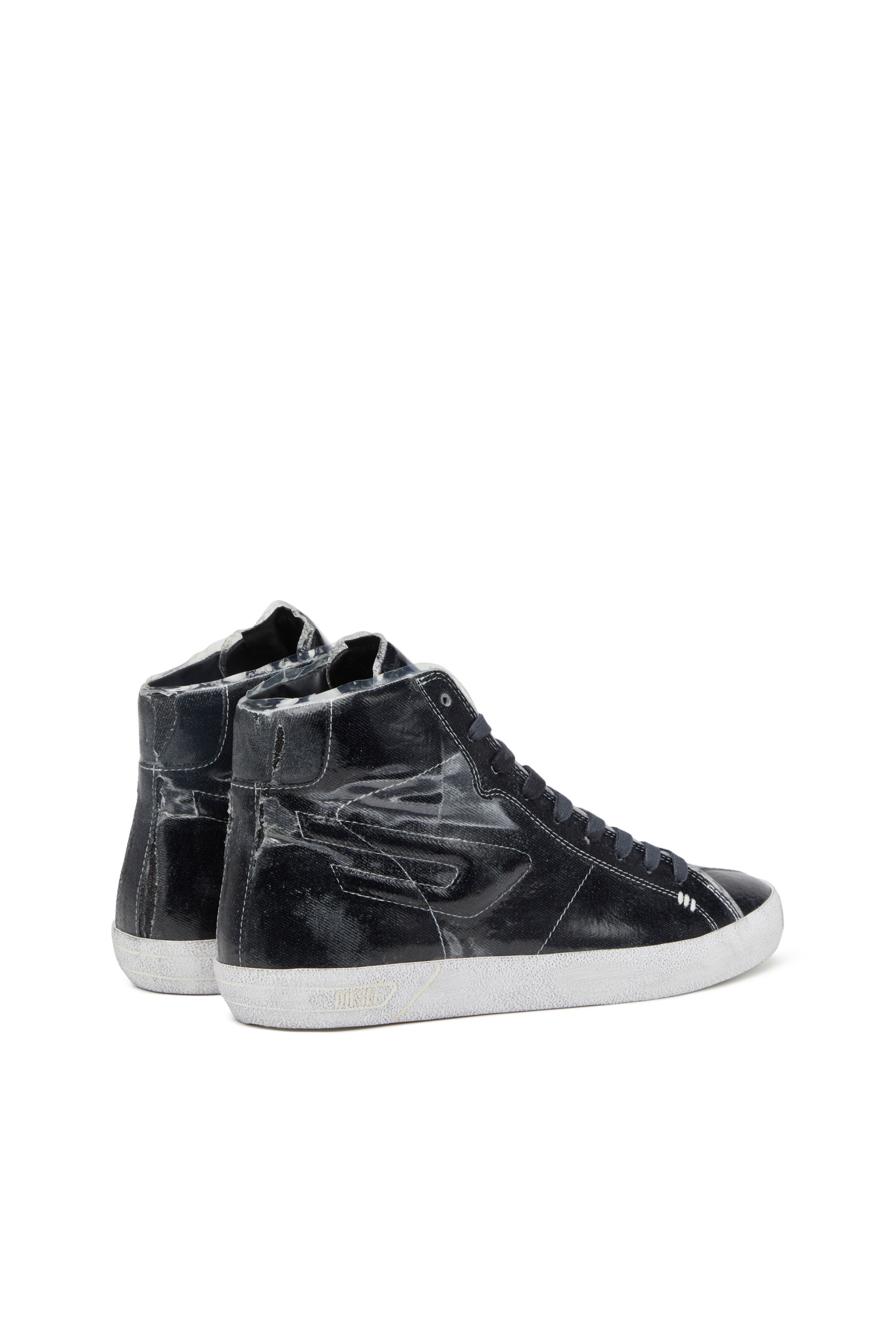 Diesel - S-LEROJI MID, Herren S-Leroji Mid - High Top-Sneakers aus Canvas mit TPU-Overlay in Schwarz - 3