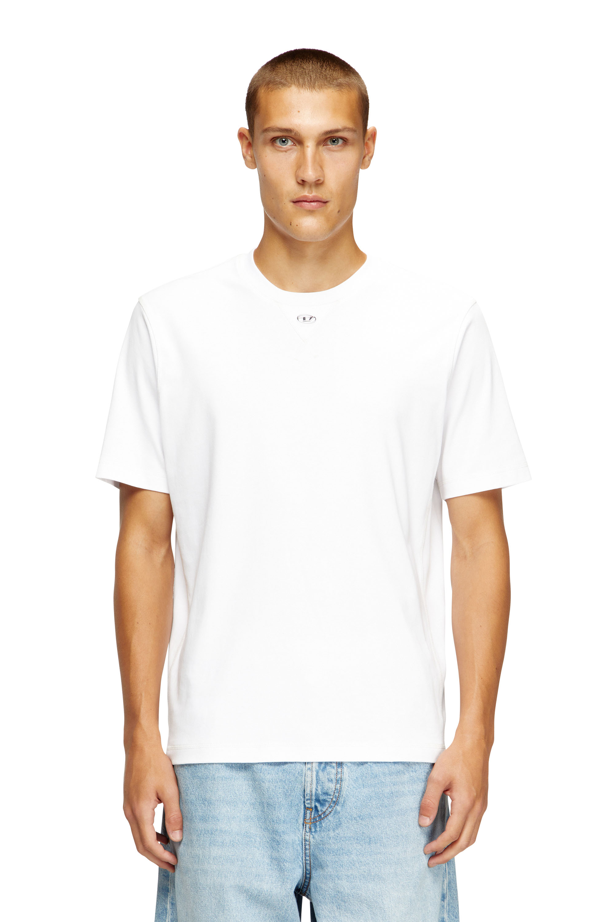 Diesel - T-MADJUST-TR, Herren Regular T-shirt with crew neck and Oval D in null - 1