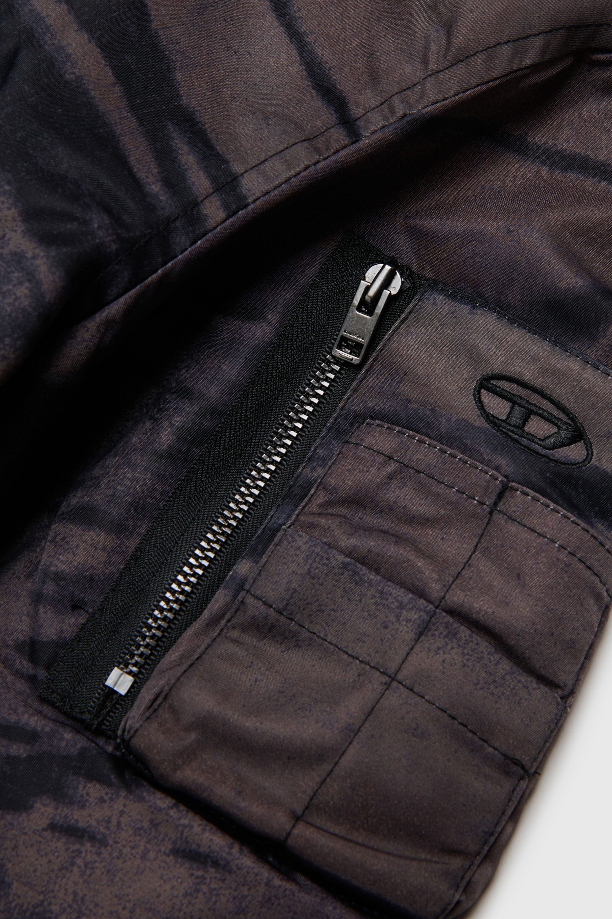 Diesel - JAKEPSDLBZ, Herren Nylon-Bomberjacke mit Steppfutter in Gr&uuml;n - 4