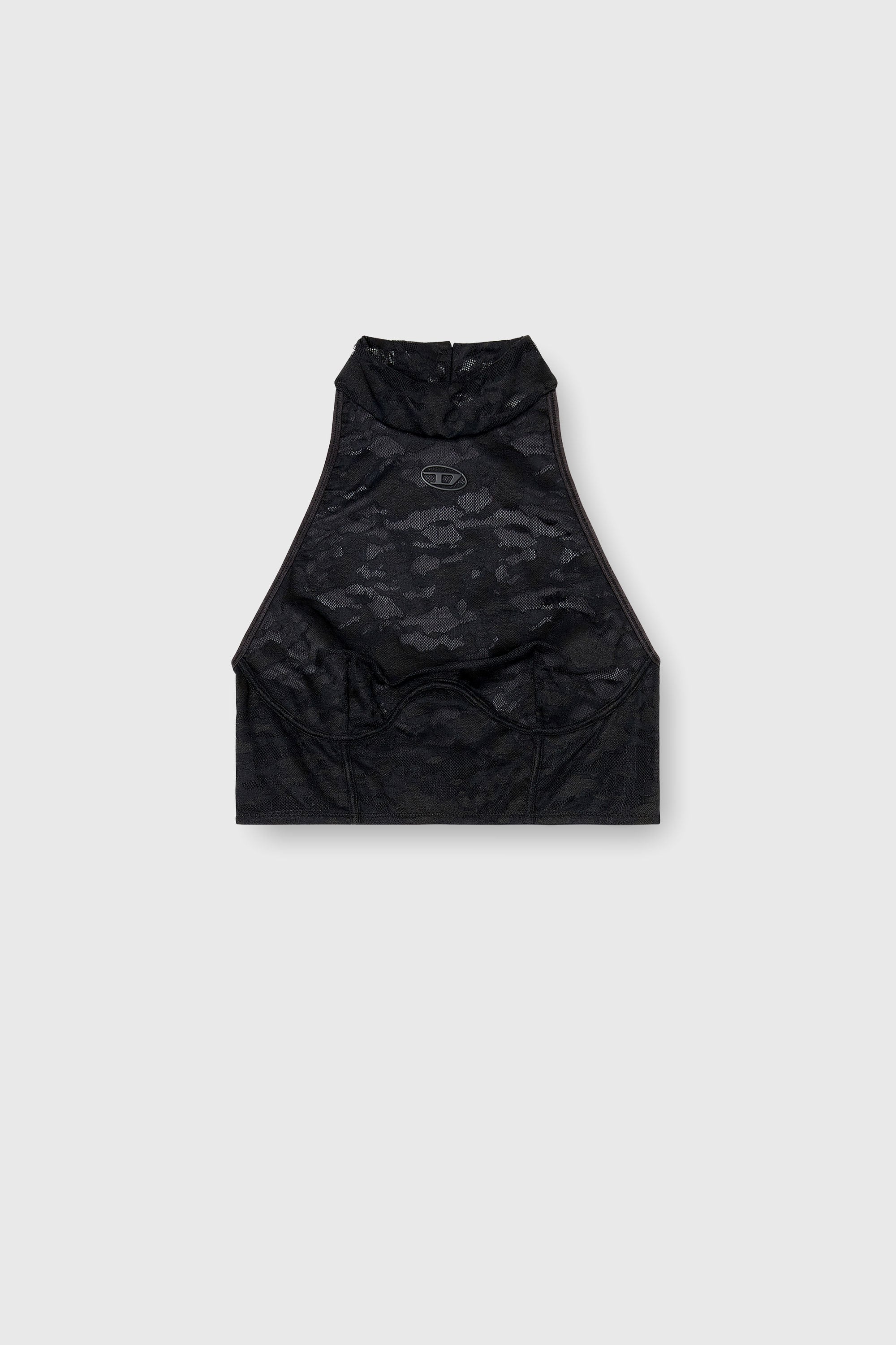 Diesel - MARCIA-UTLT, Damen Spitzen-Bralette mit Neckholder in Schwarz - 2