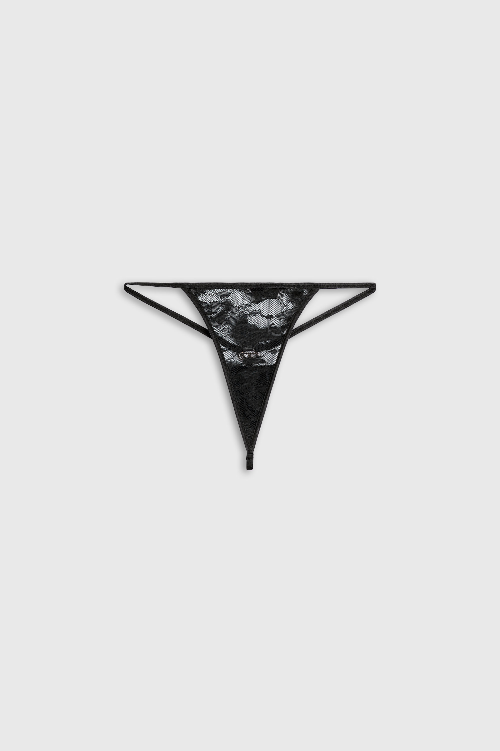 Diesel - GEMMA-UTLT, Damen String aus Camouflage-Spitze in Schwarz - 2