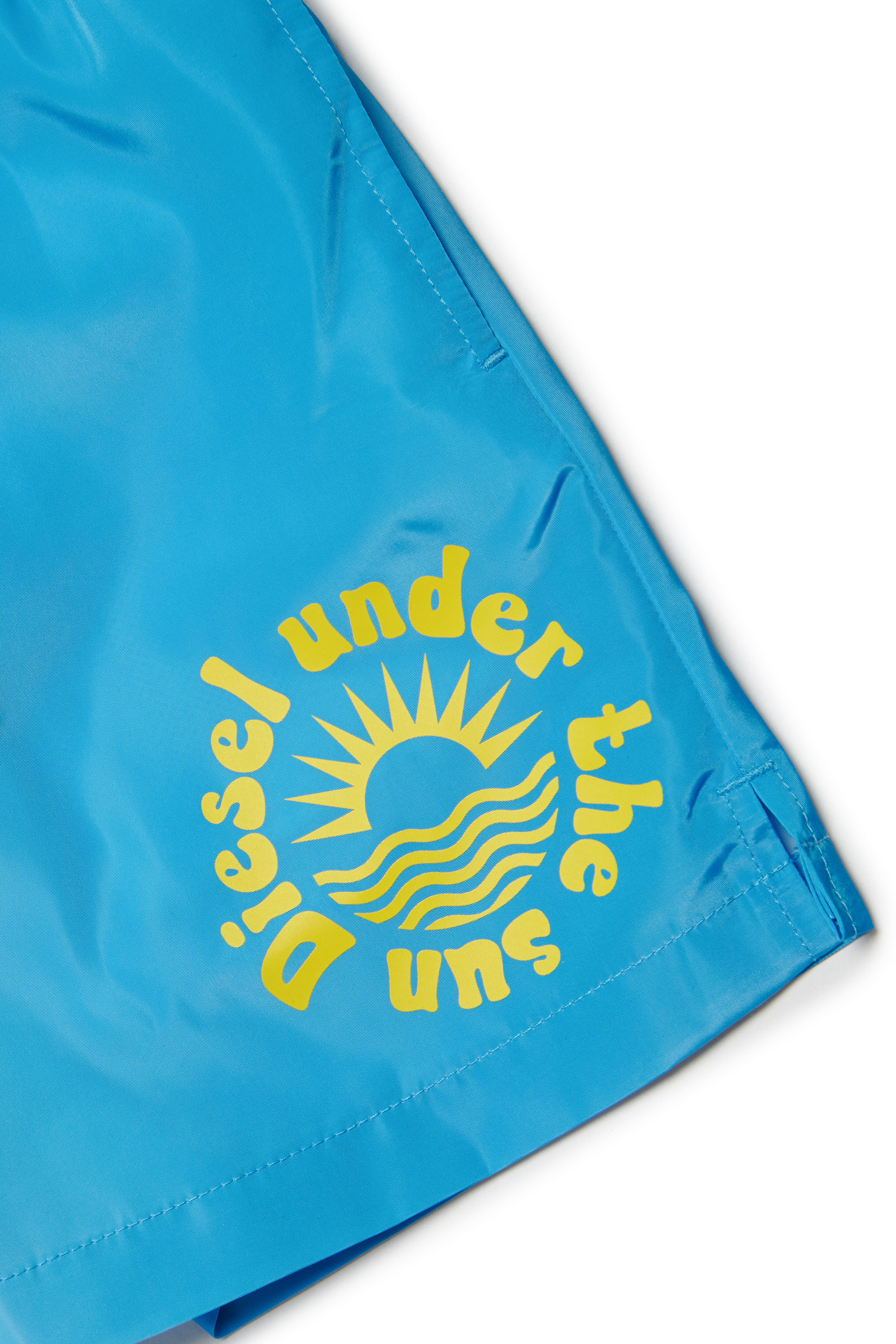 Diesel - MLUC, Man Tie-dye swim shorts with sun print in Blue - Image 4