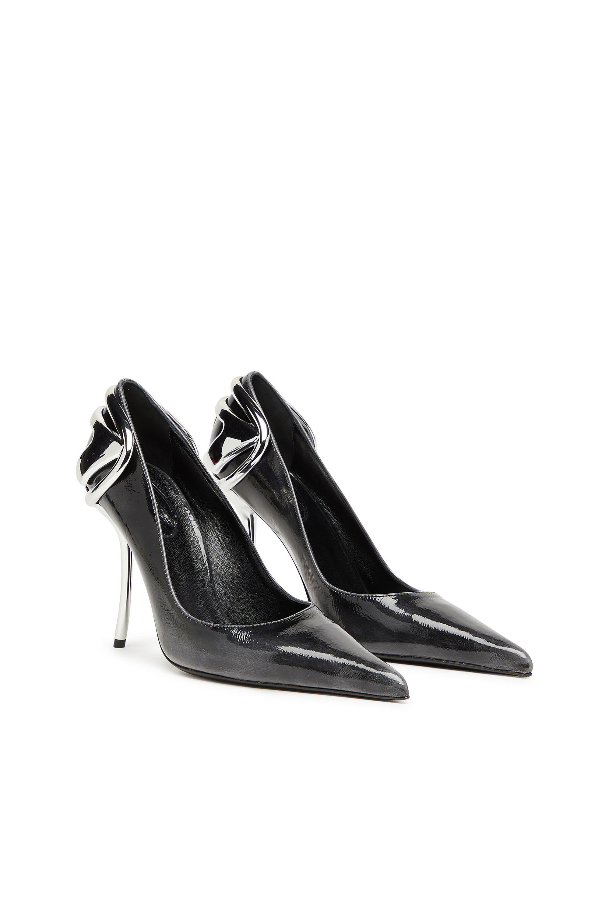 D-TEN&HALF P, Schwarz Diesel - D-TEN&HALF P, Damen D-Ten&Half-Pumps aus Pull up-Lackleder in Schwarz - 2