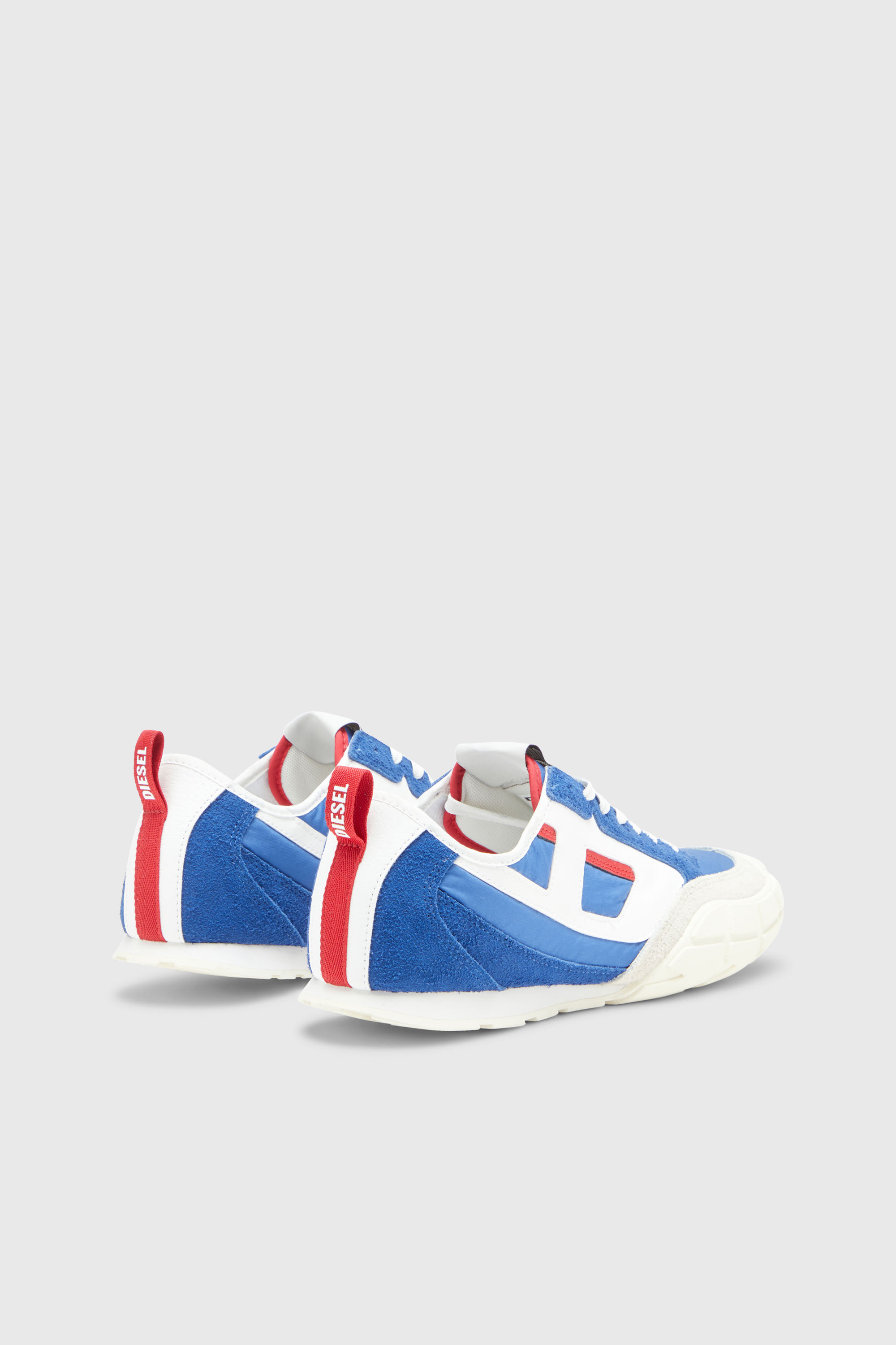 Diesel - S-PAGODHA LOW, Herren S-Pagodha-Sneakers aus Leder, Wildleder und Ripstop in Blau - 3