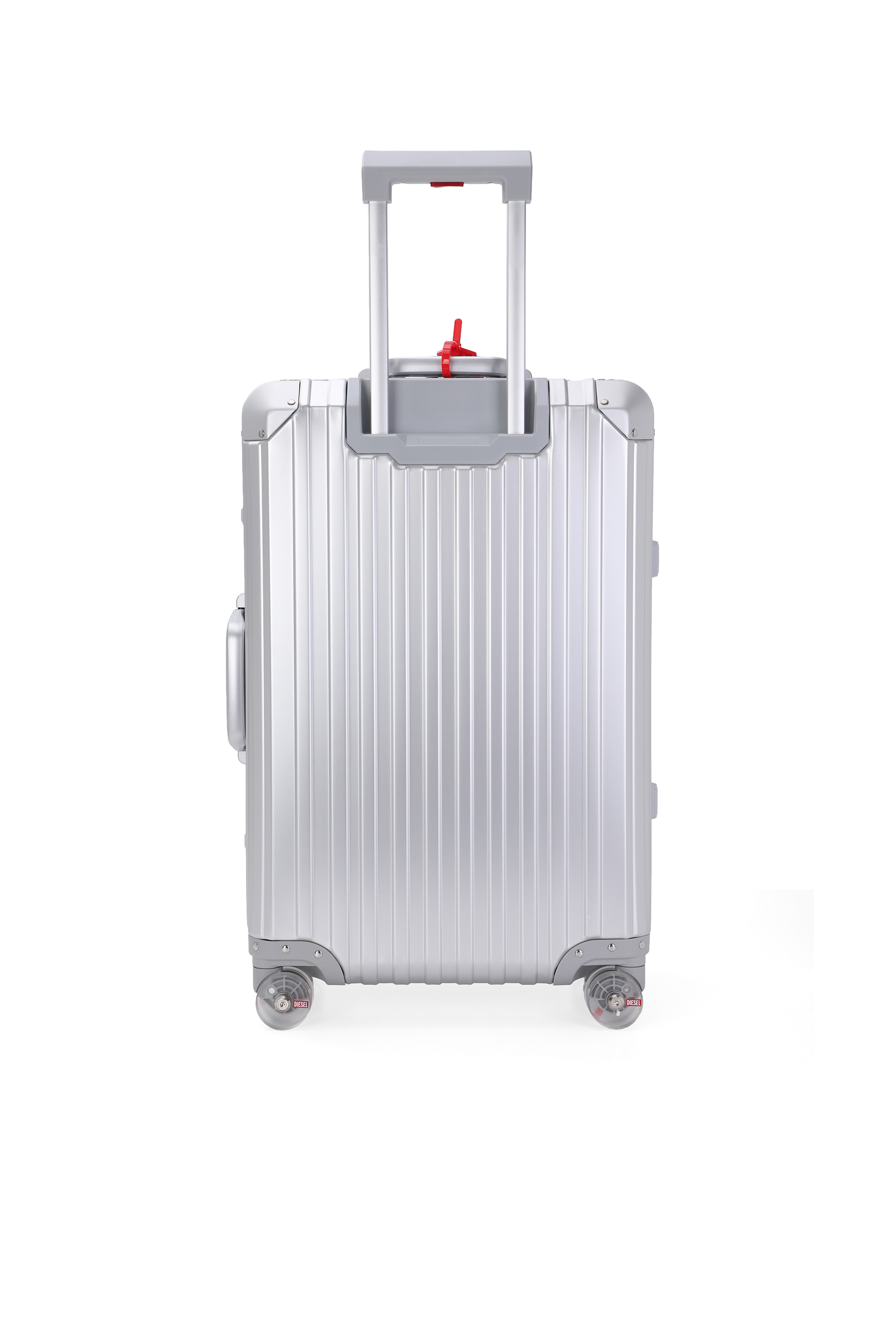 Diesel - DIESEL ALUMINUM TROLLEY- DSL002, Unisex Koffer aus Aluminium Gr&ouml;&szlig;e M in Silber - 2