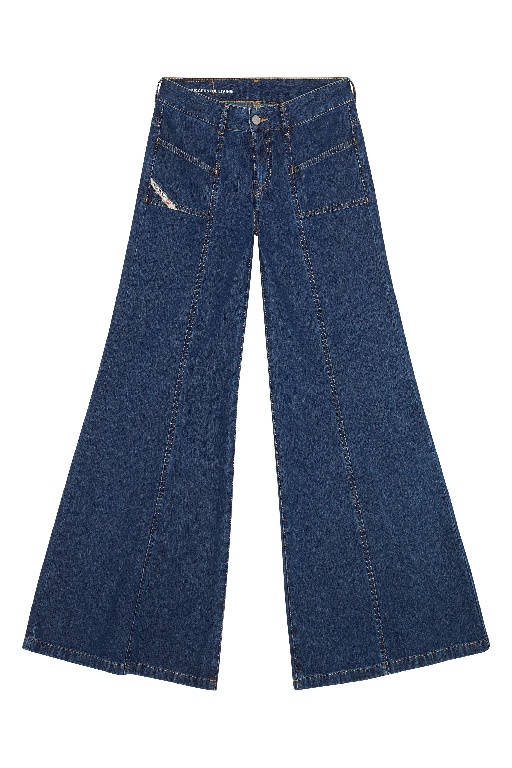 Diesel - Bootcut and Flare Jeans D-Akii 09H99, Dunkelblau - Image 4